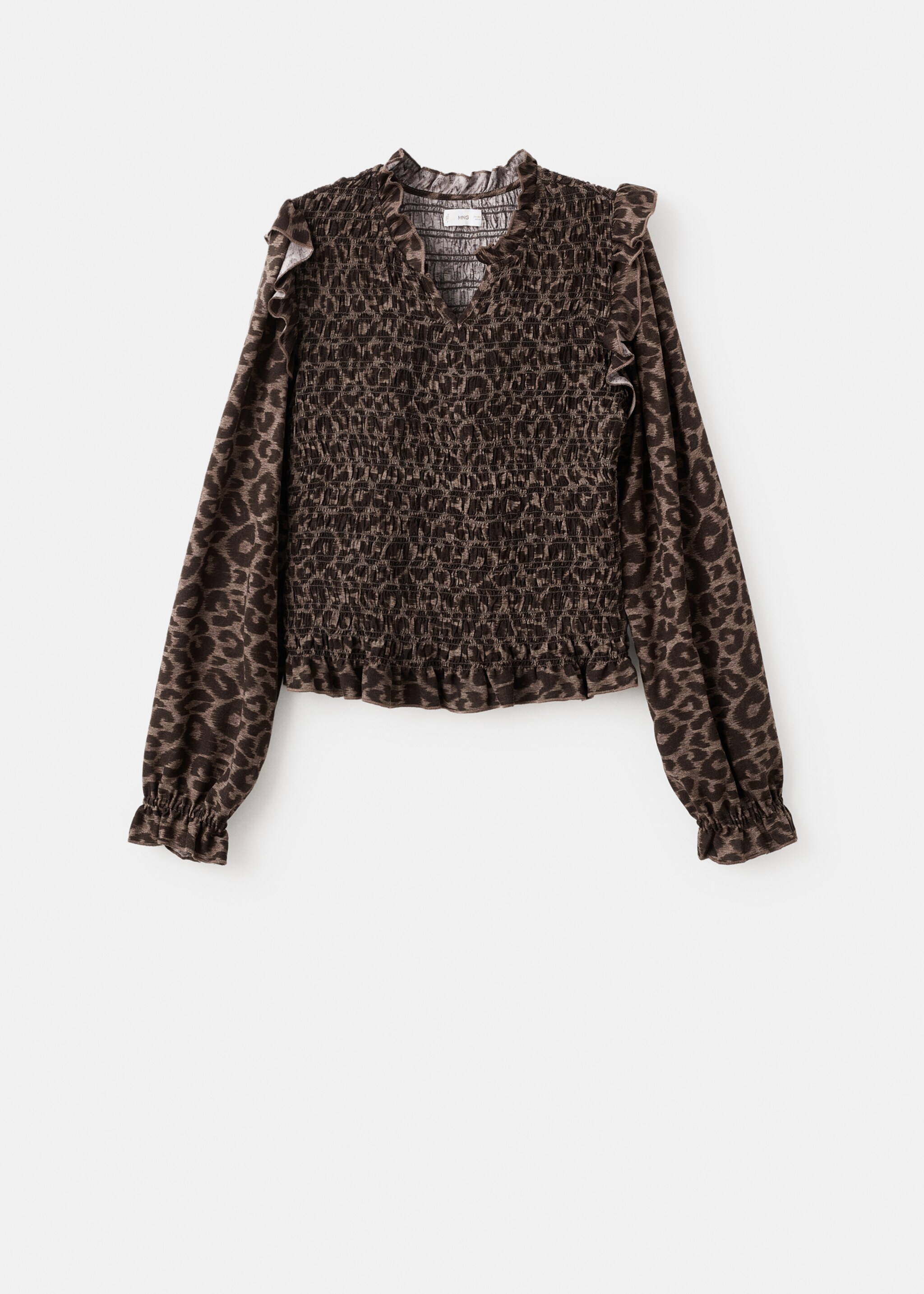 Blouse fluide léopard - Article sans modèle, Marron. Ref: 17036336-00.
