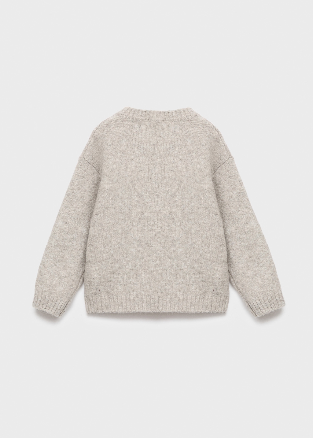Knitted sweater with bear detail