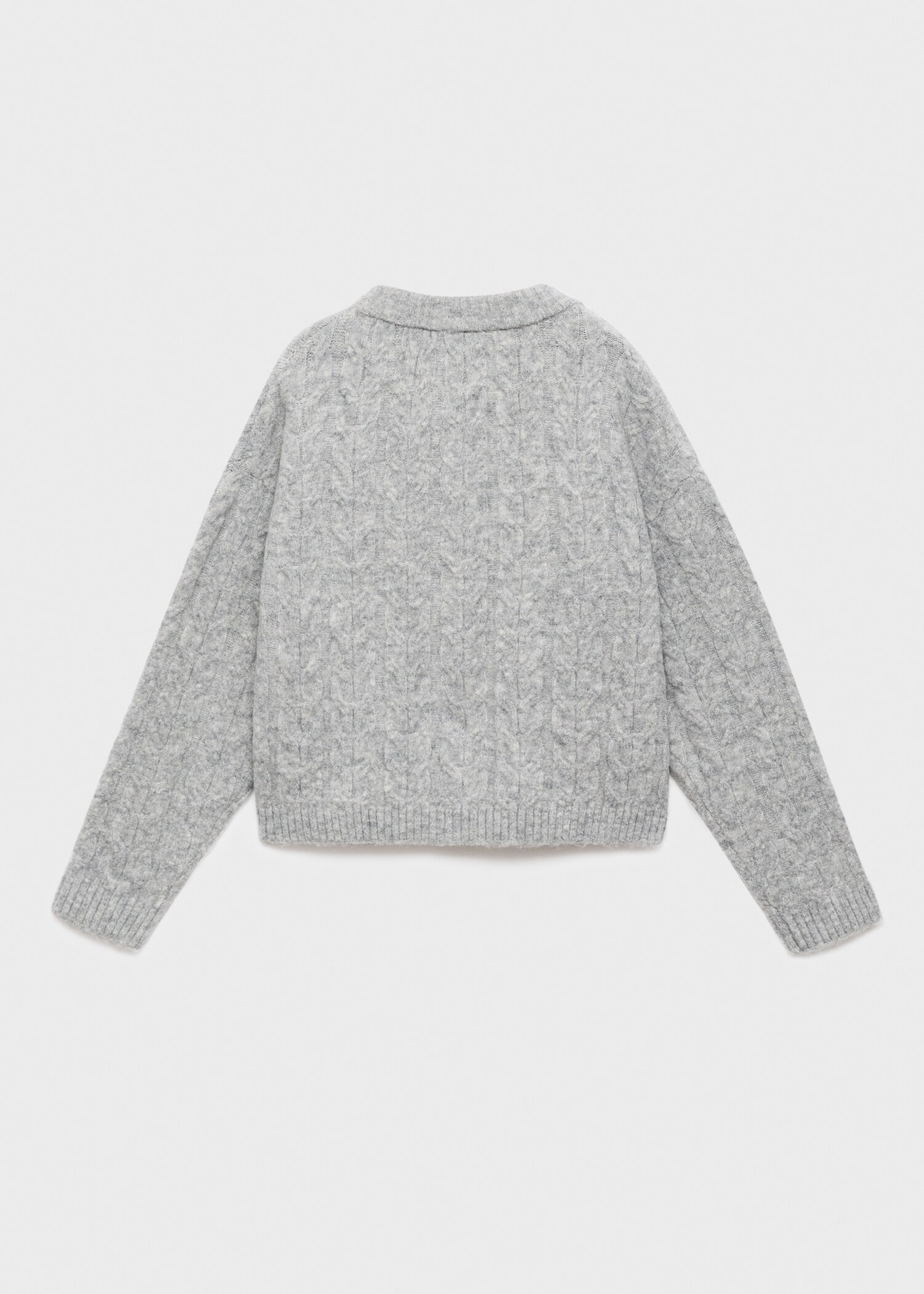 Knitted button cardigan - Reverse of the article