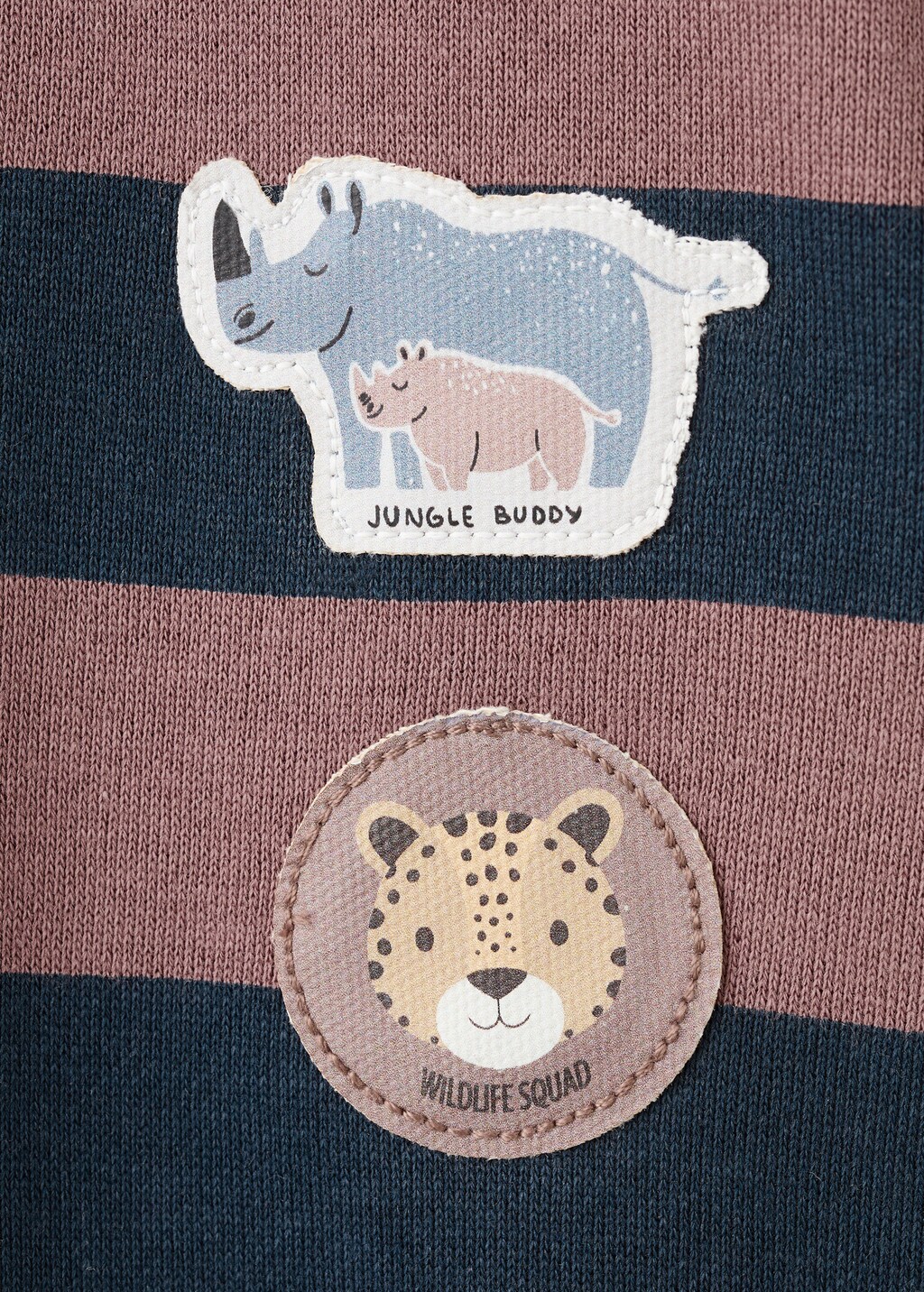 Printed polo-neck sweatshirt