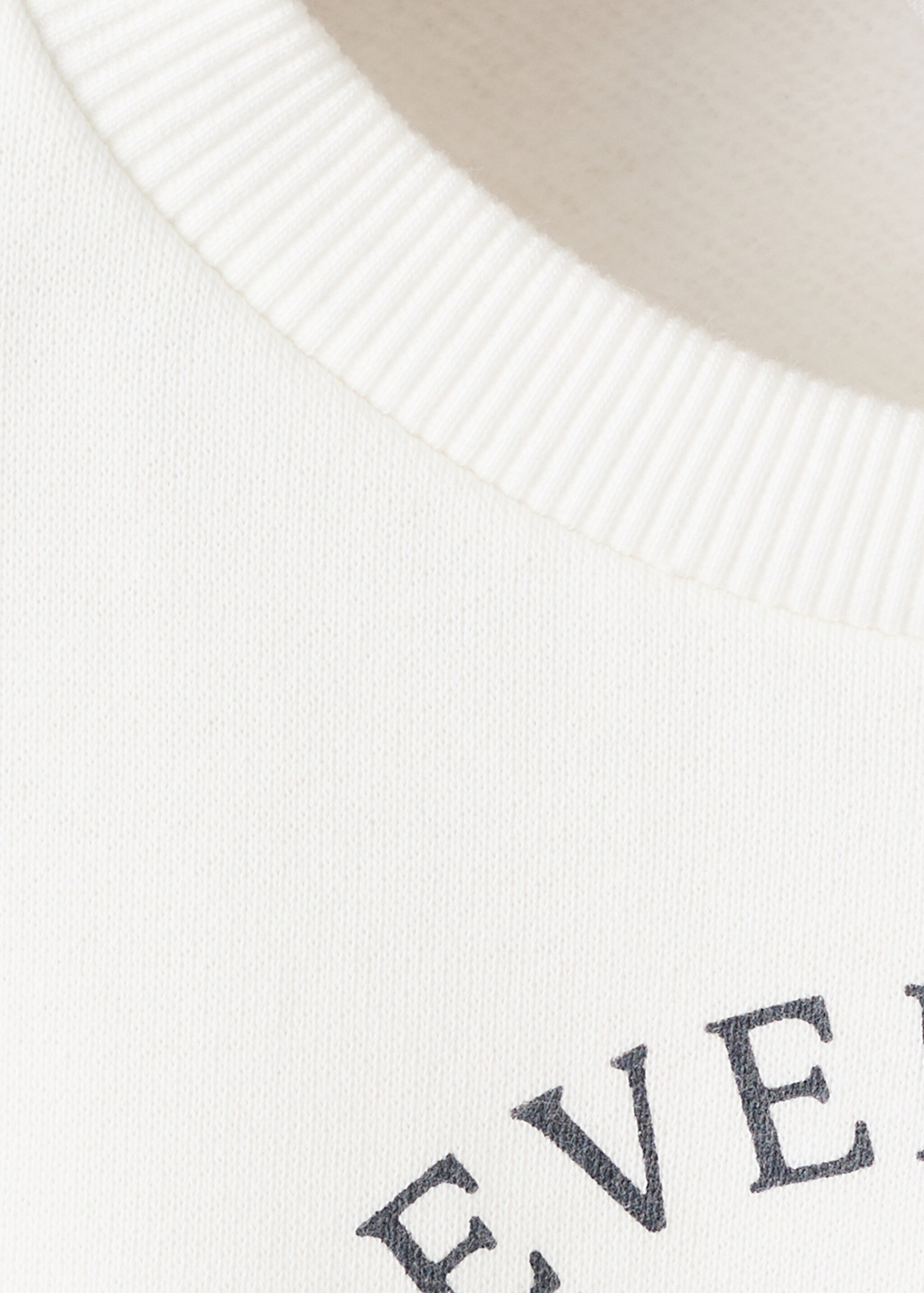 Sweat-shirt coton imprimé - Détail de l'article 8, Blanc cassé. Ref: 17036343-00.