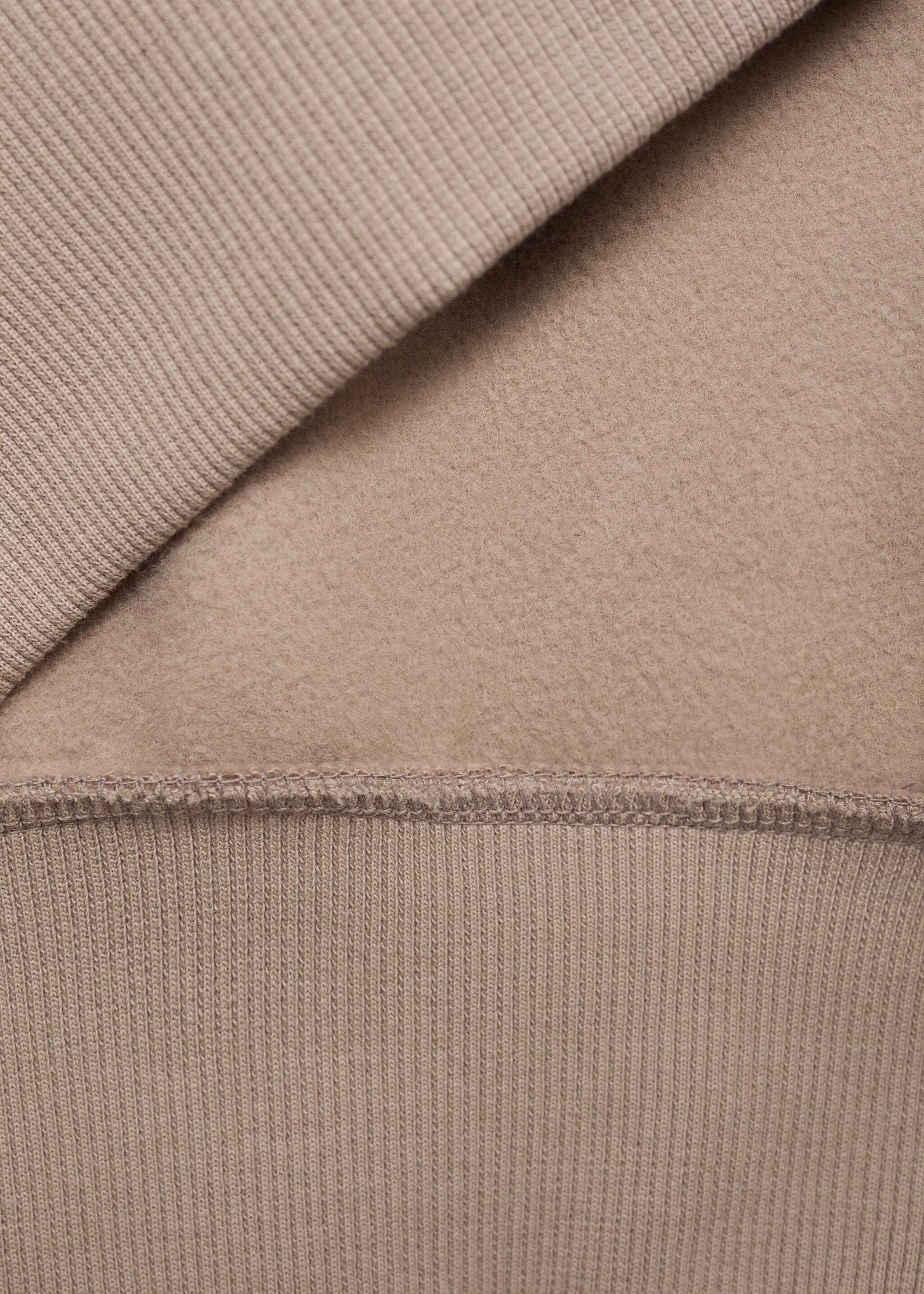 Embroidered cotton sweatshirt - Details of the article 0, Medium Brown. Ref: 17036344-00.