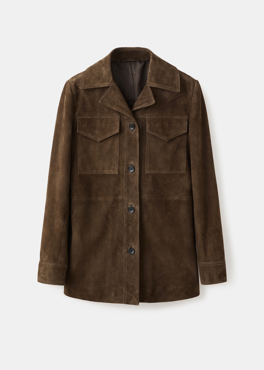 100% suede jacket with pockets