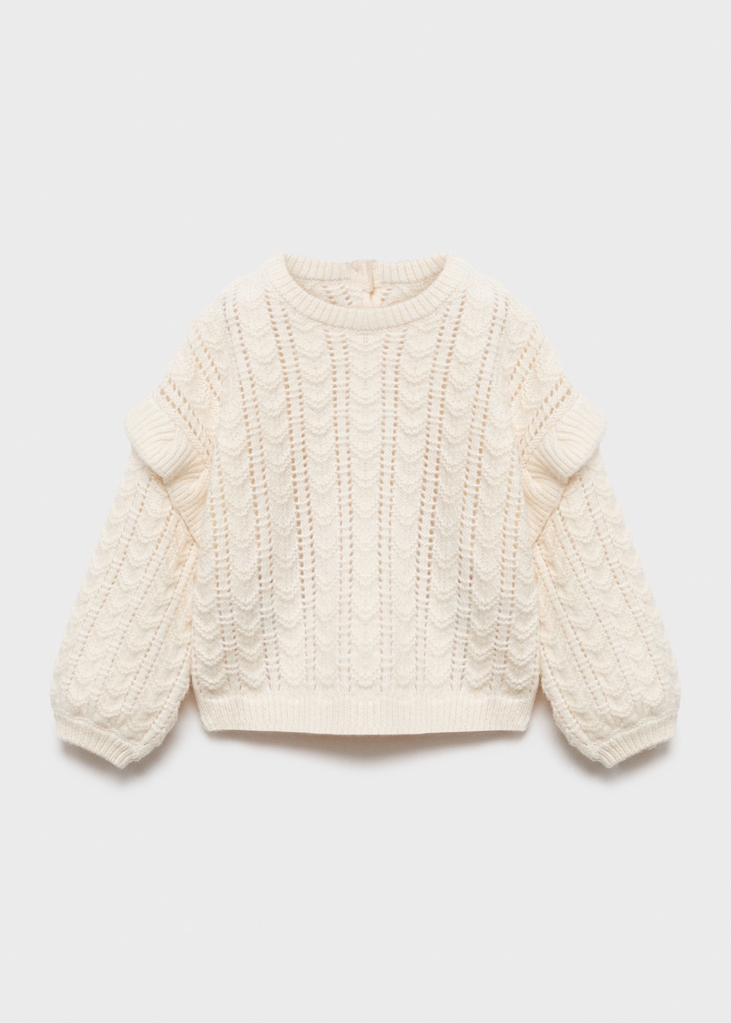 Ruffle knitted sweater