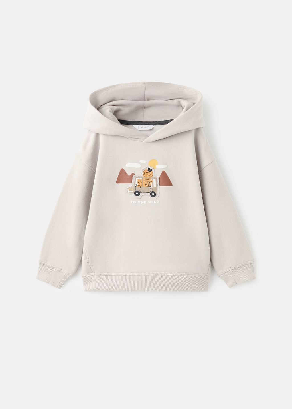 Printed embroidered sweatshirt