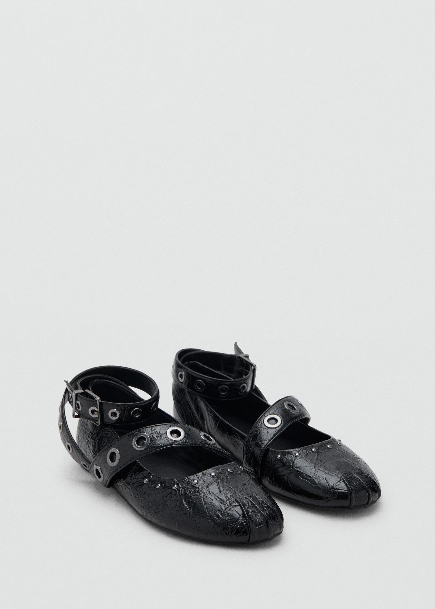 Bailarinas tiras tachuelas Teen MANGO República Dominicana