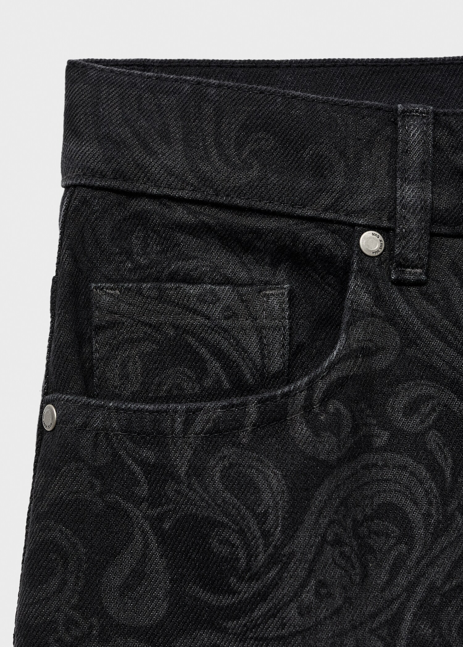 Paisley print wide leg jeans - Details of the article 0