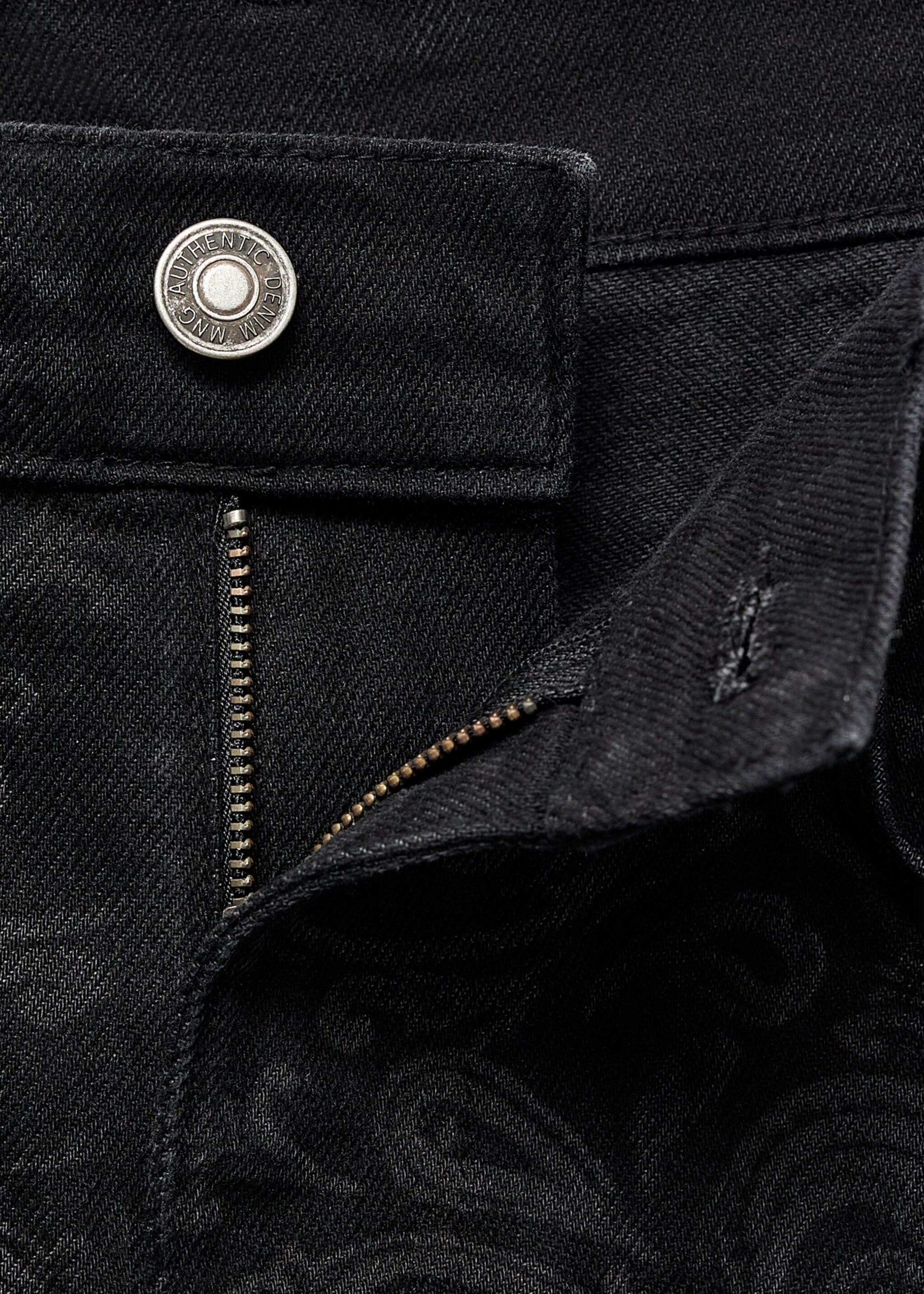 Jeans carmen - Details of the article 8, Black denim. Ref: 17036356-00.