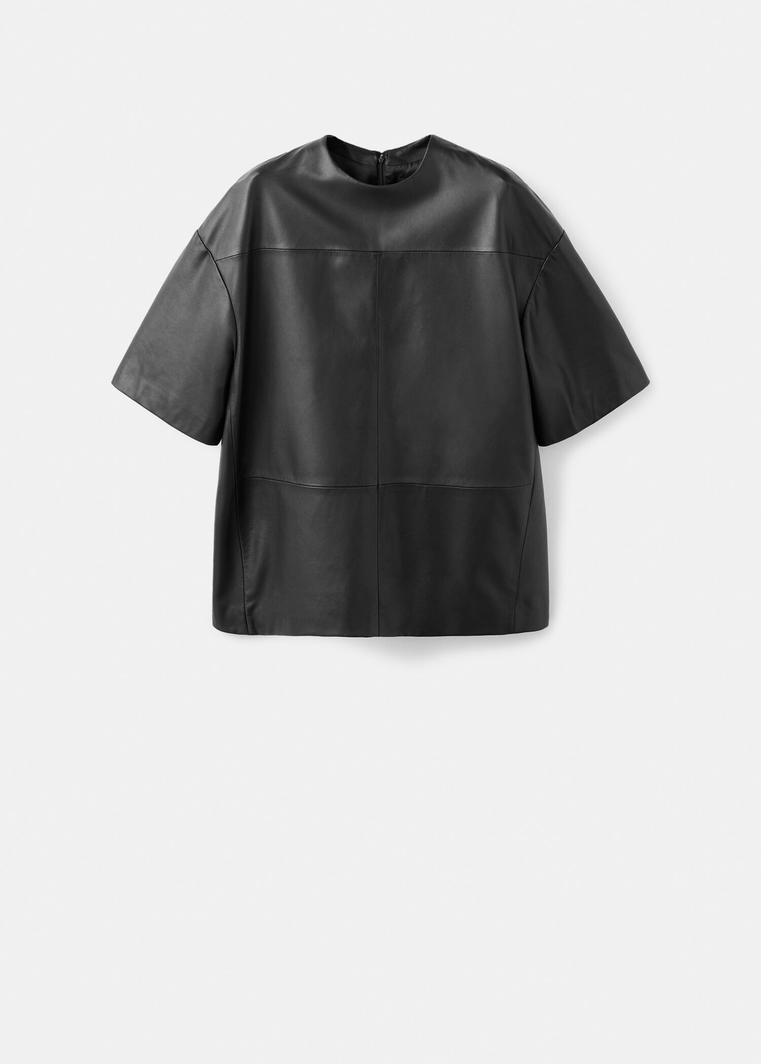 100% leather oversized t-shirt - Article without model