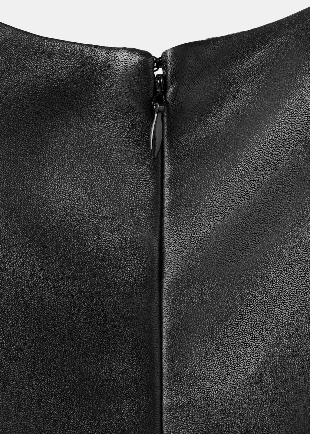 Mango 100% leather oversized t-shirt