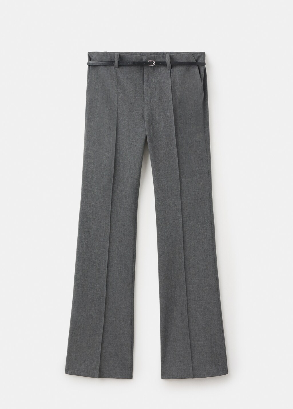 Belt straight-fit pants - image 4