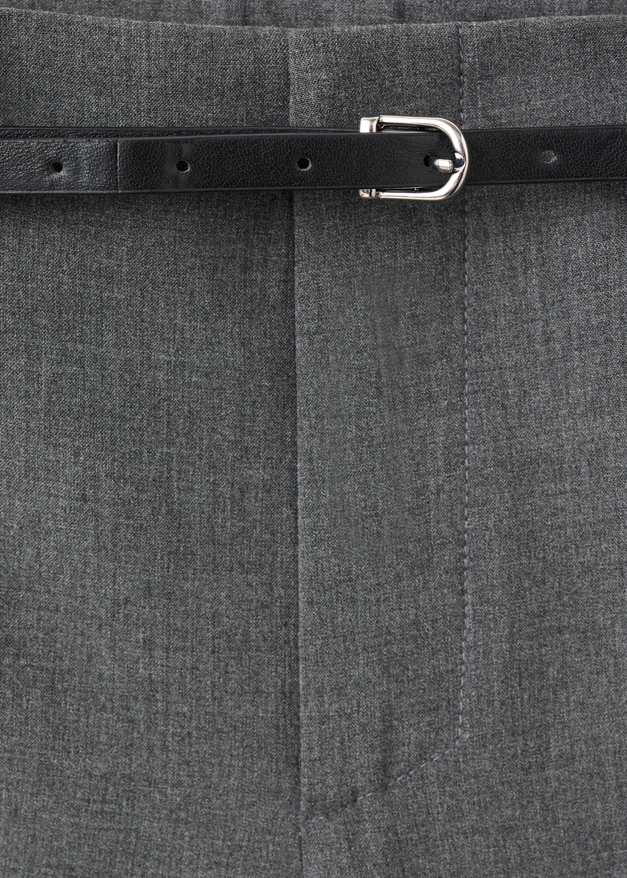 Pantalon droit avec ceinture - Détail de l'article 8, Gris. Ref: 17036360-00.