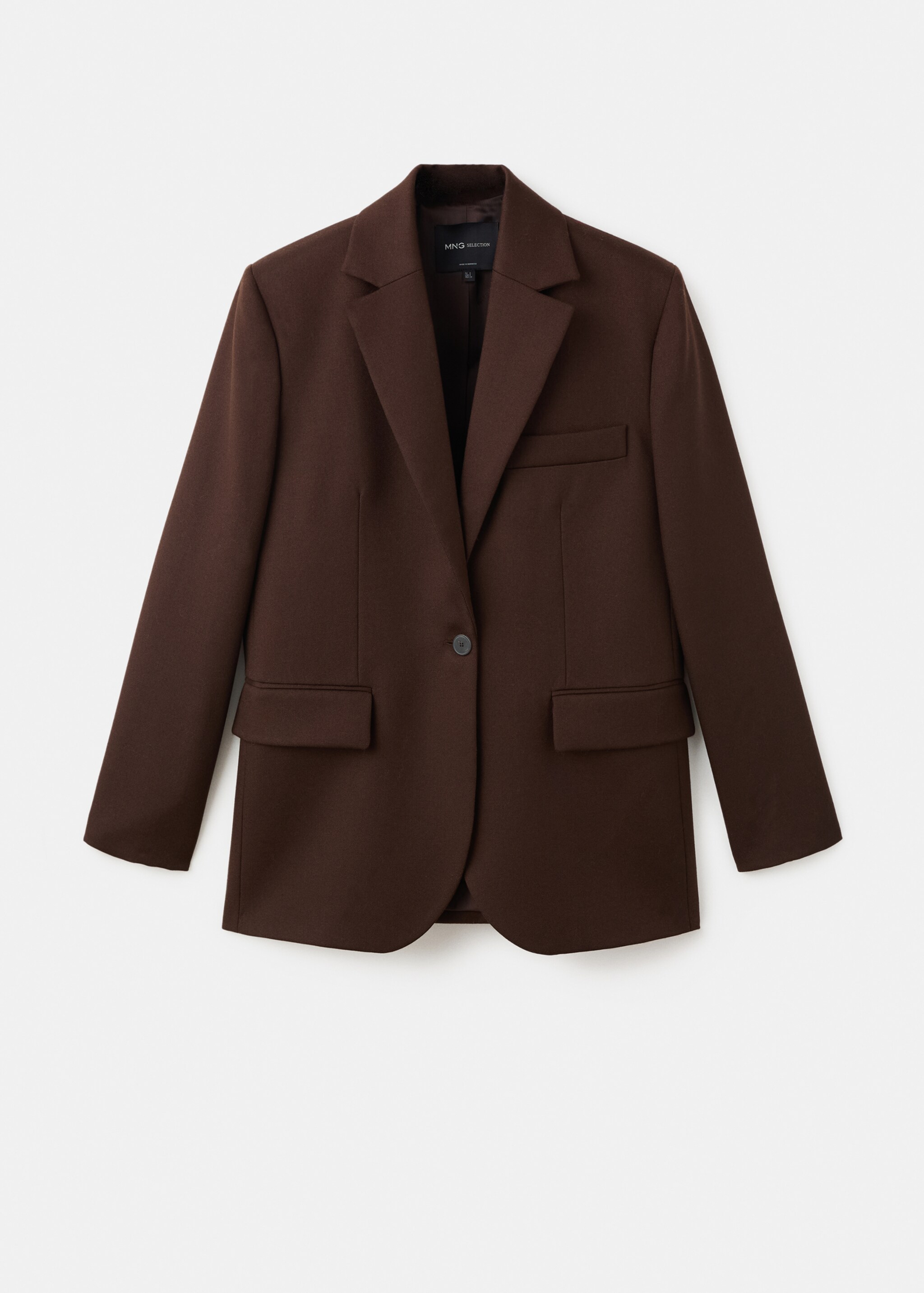 Blazer costume 100 % laine - Article sans modèle, Marron. Ref: 17036362-00.