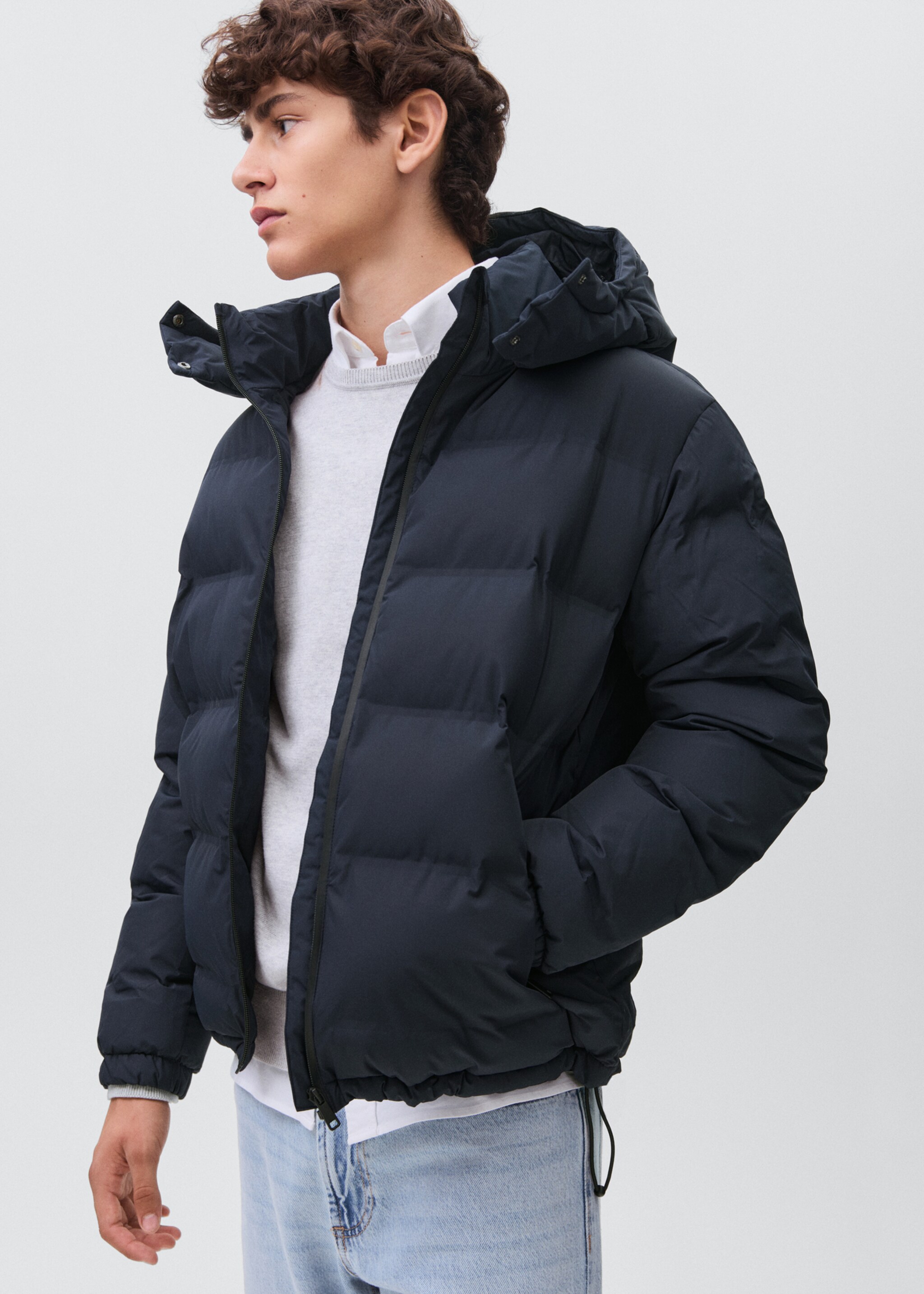 Anorak clapham2 - Medium plane, Navy. Ref: 17036722-00.