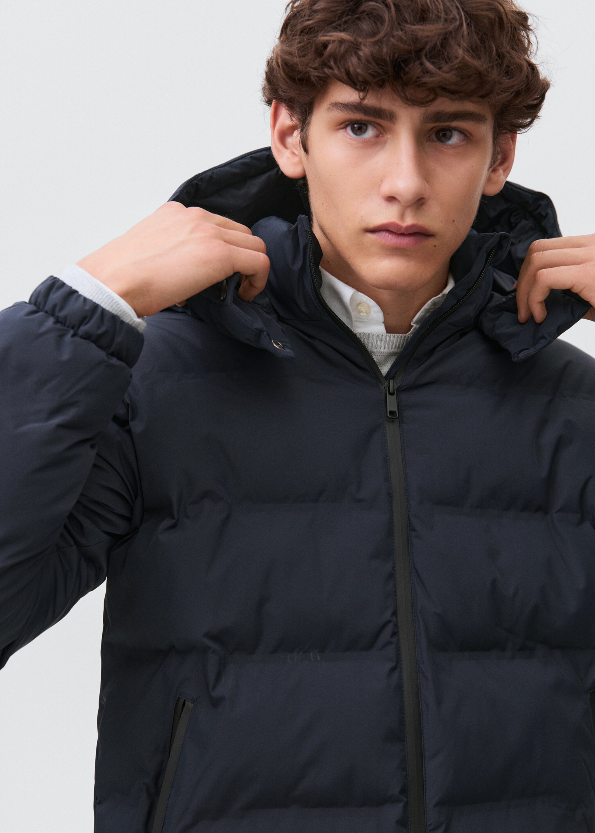 Anorak clapham2 - Details of the article 1, Navy. Ref: 17036722-00.