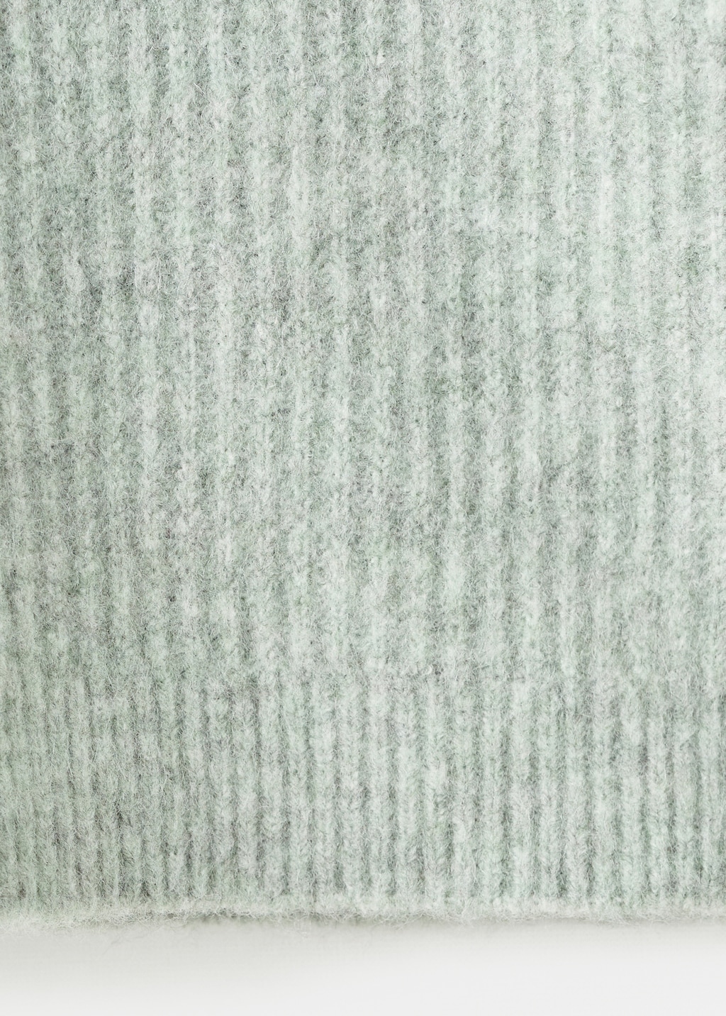 Knitted ribbed sweater