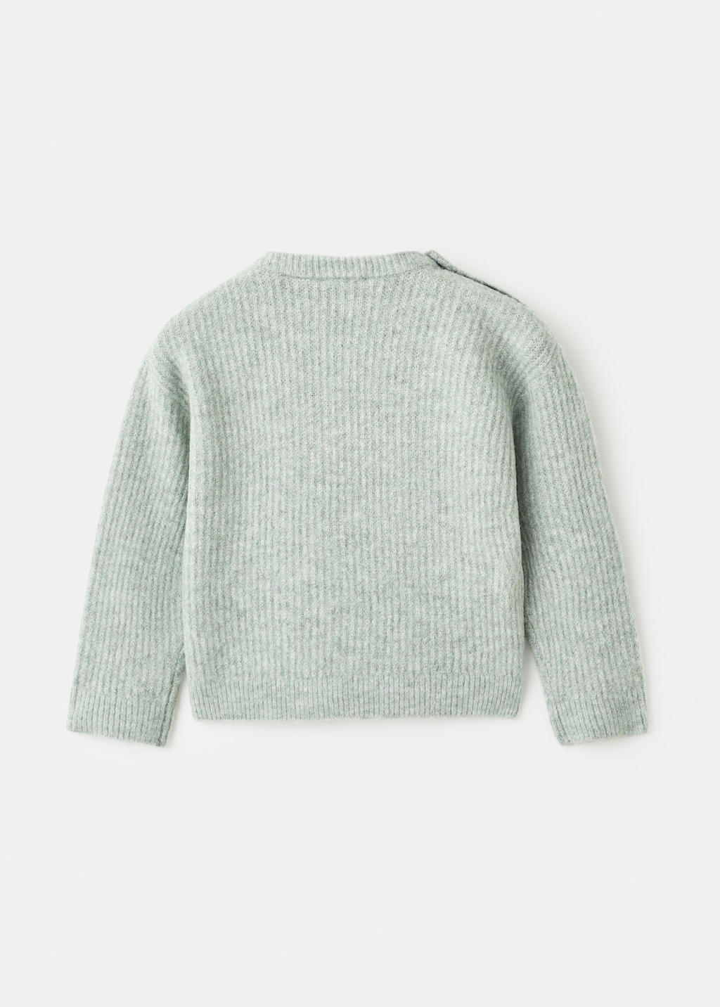 Knitted ribbed sweater