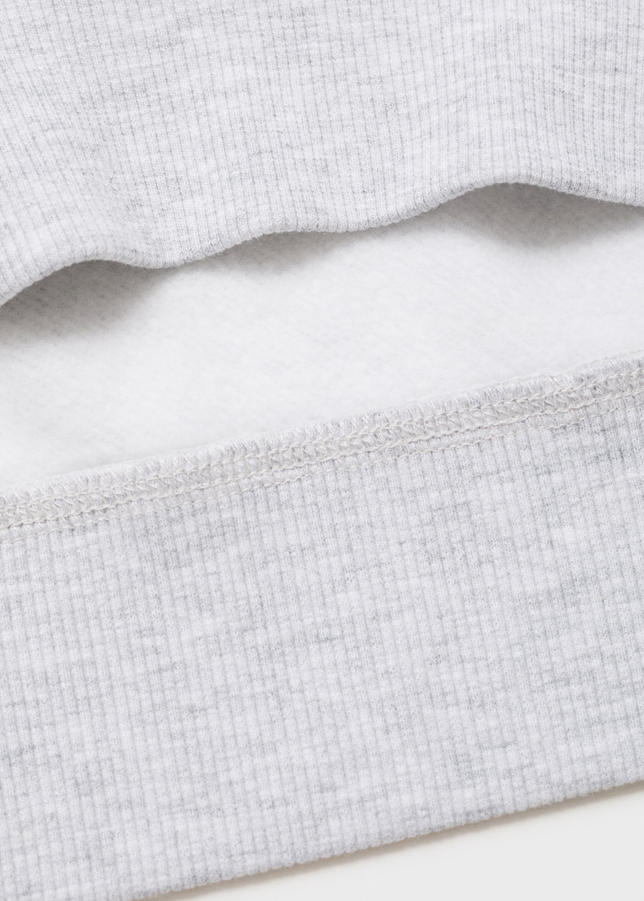 Perkins-neck cotton sweater - Details of the article 0, Medium Heather Grey. Ref: 17036731-00.