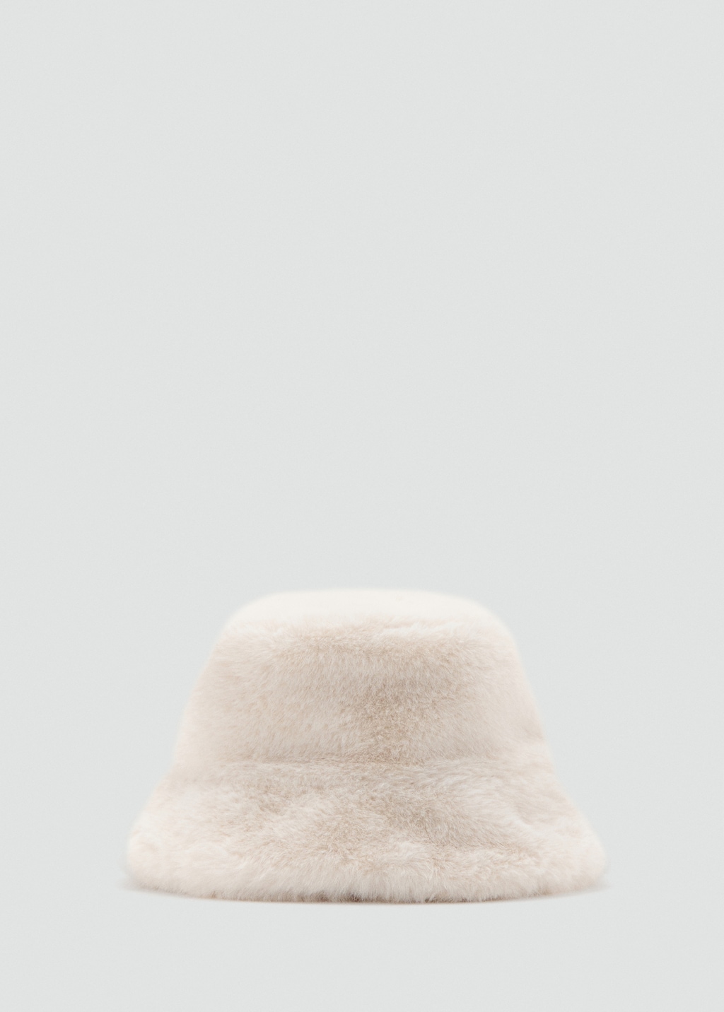 Fur-effect bucket hat