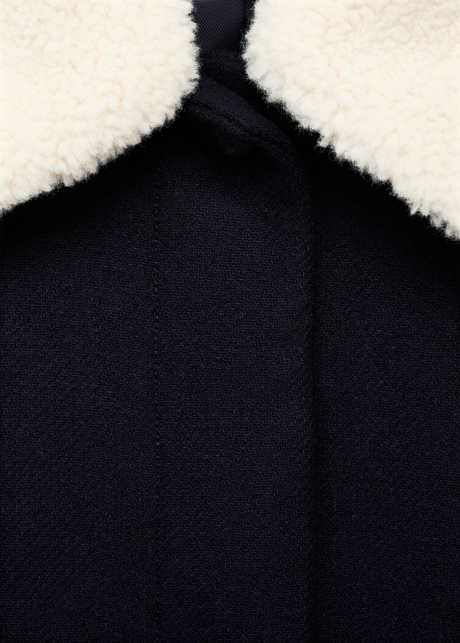 Wool blend jacket with sheepskin collar - Деталь изделия 8