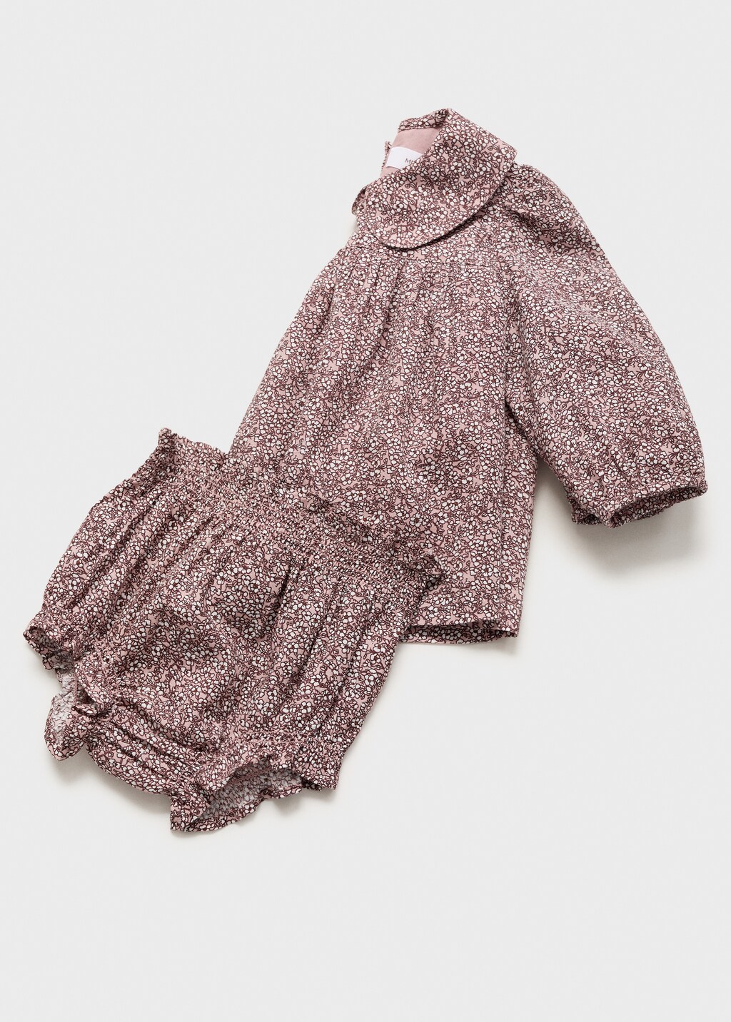 Floral dress and diaper cover