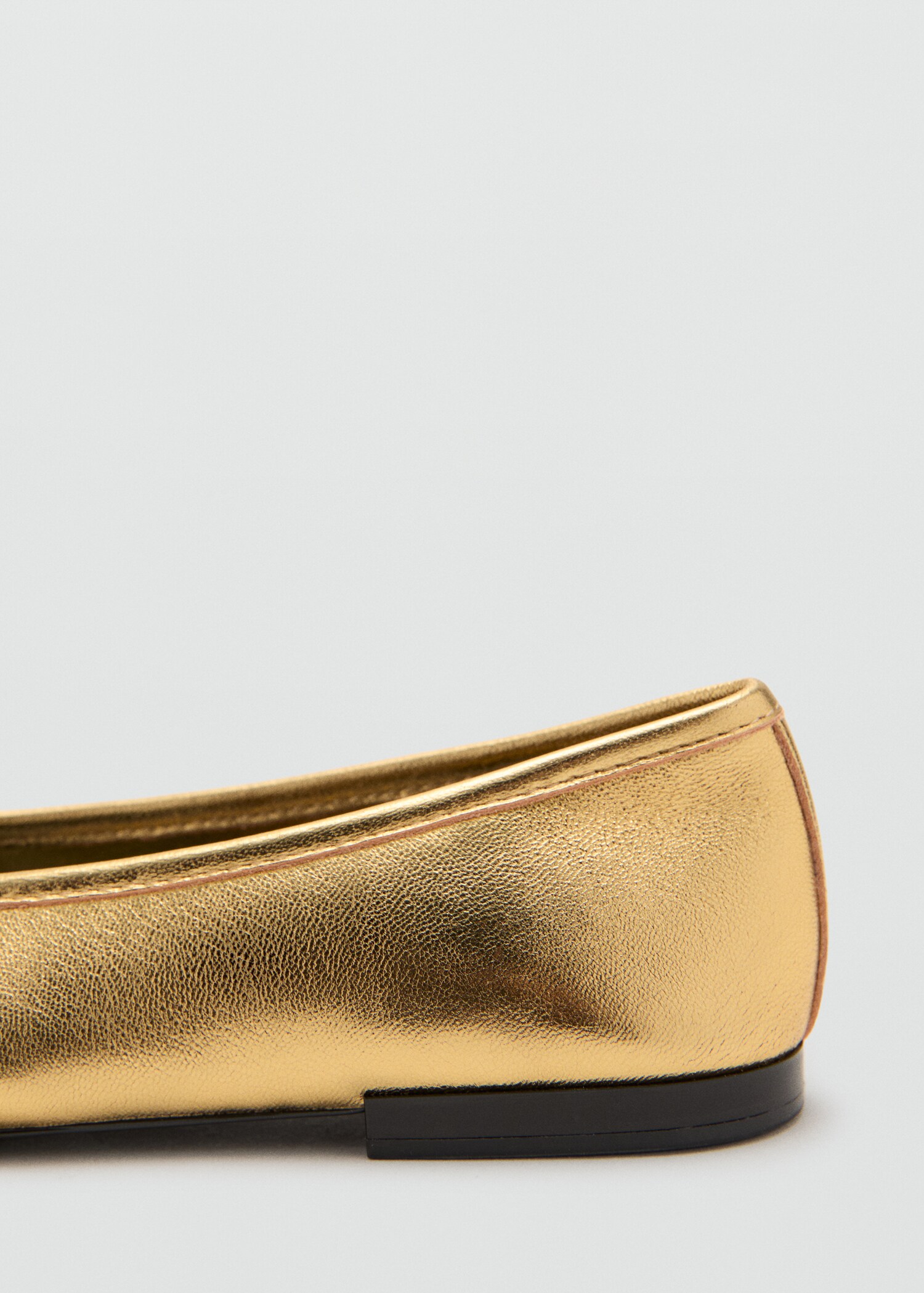 Leather ballet flats with bow - Details of the article 2