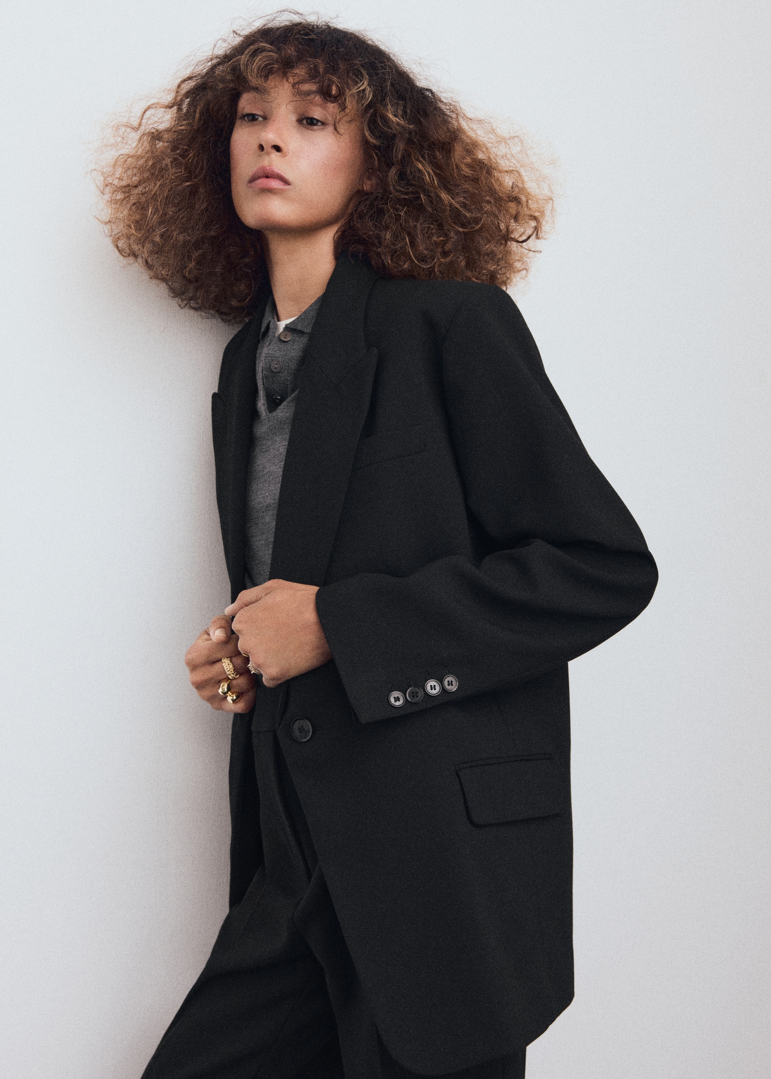 Blazer costume poches - Plan moyen