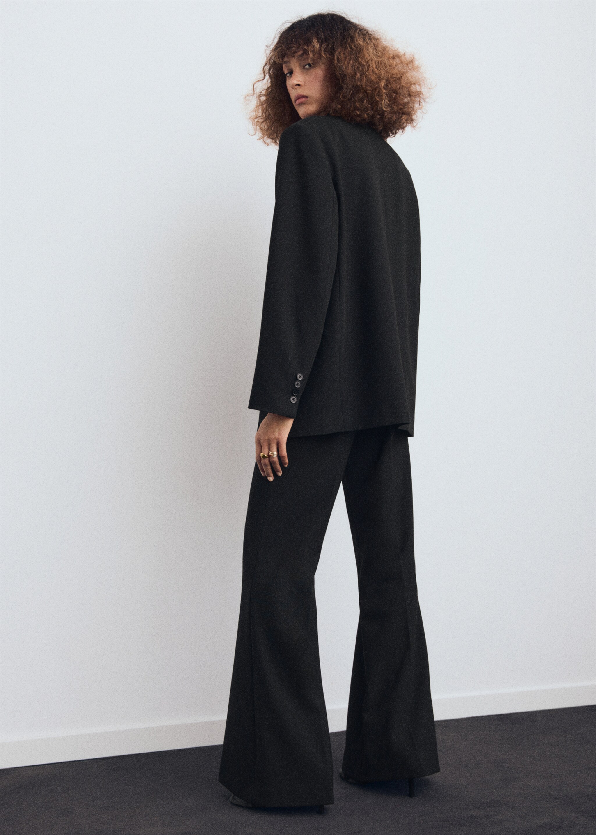 Blazer costume poches - Verso de l’article, Noir. Ref: 17036743-00.