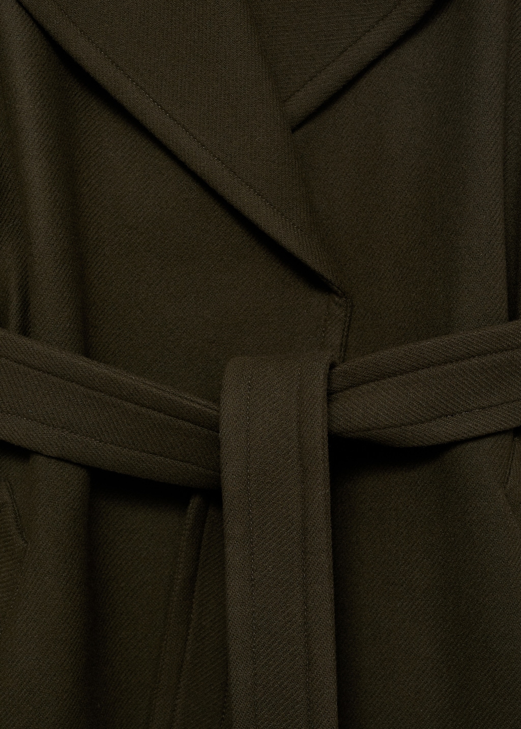 Manteco wool coat with belt