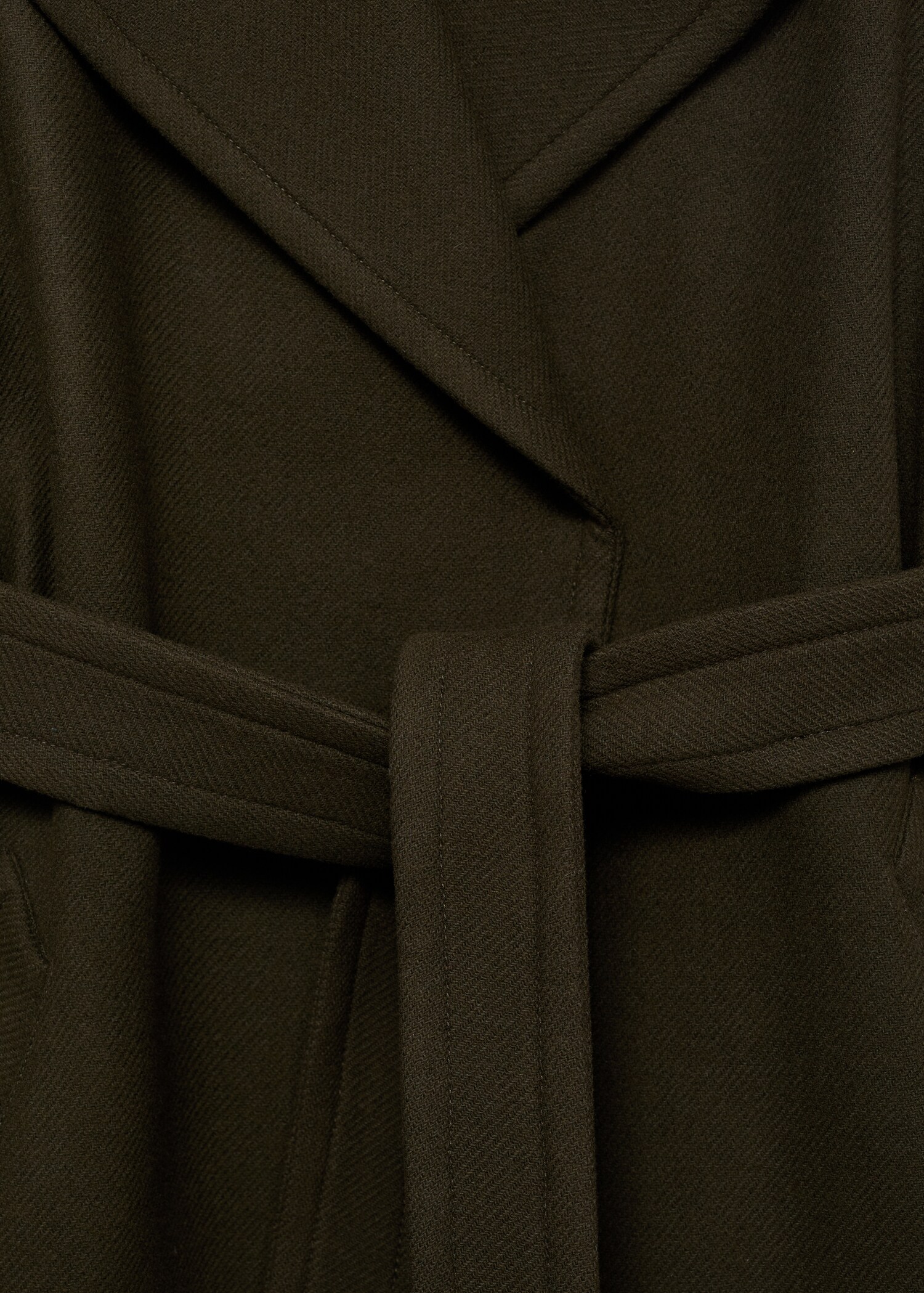 Mantel aus Schurwolle mit Gürtel - Detail des Artikels 8
