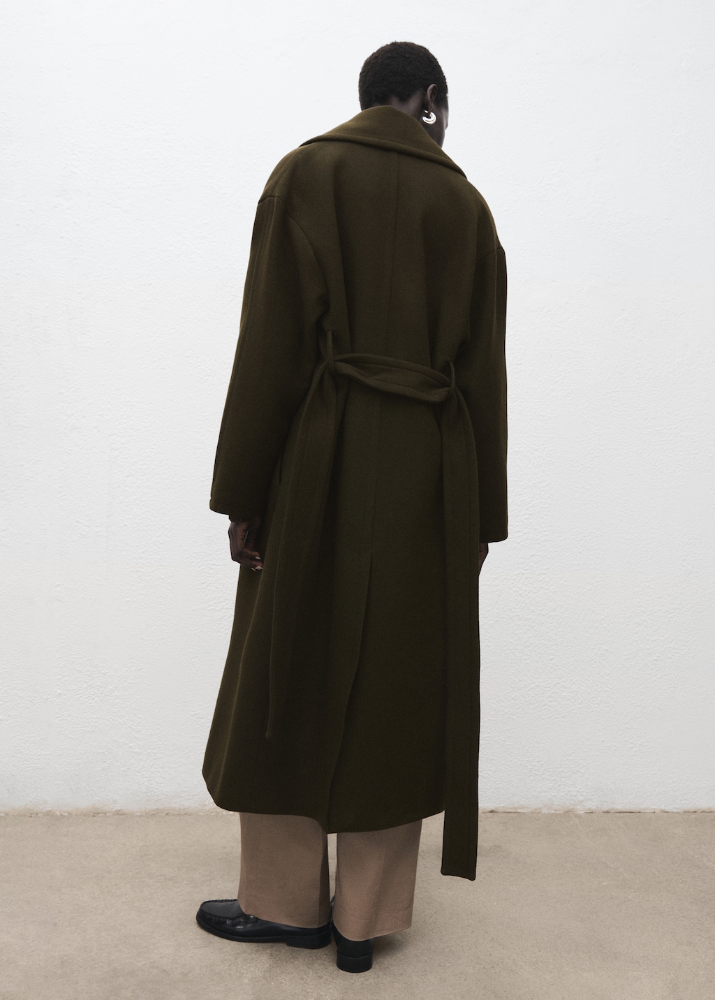 Manteco wool coat with belt