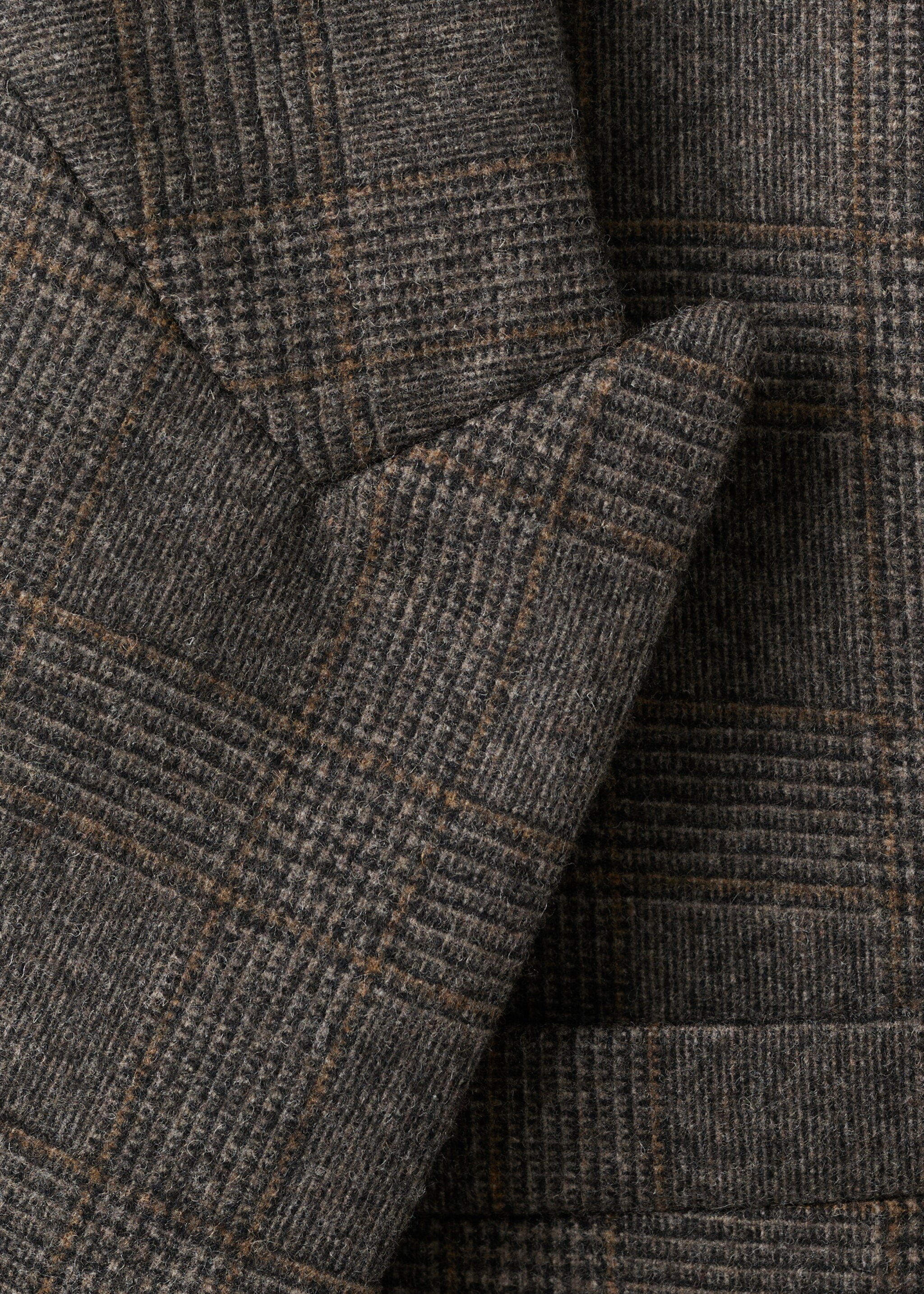 Wool suit jacket - Details of the article 8, Brown. Ref: 17036746-00.