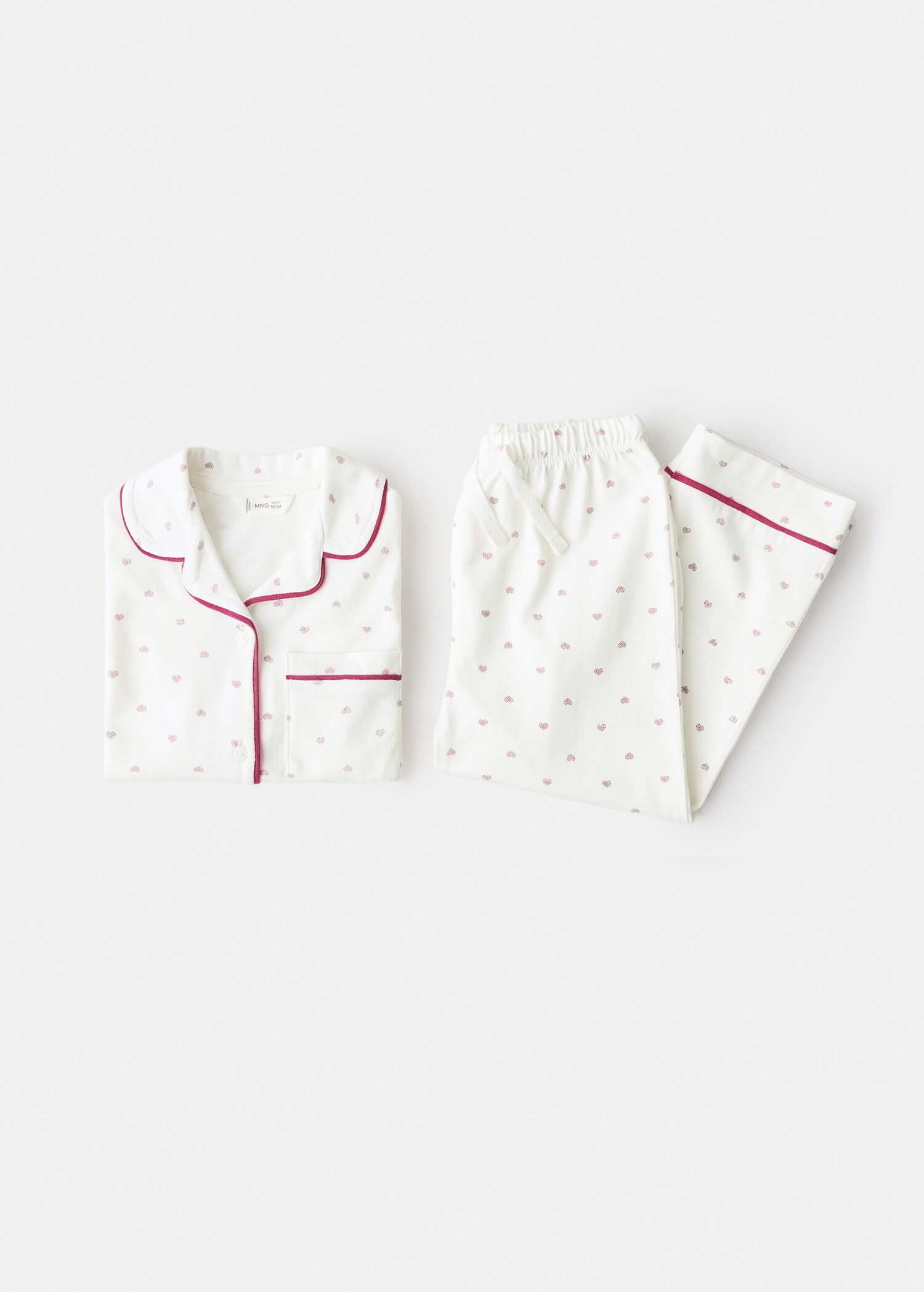 Langer Pyjama mit Herz-Motiv - Detail des Artikels 8