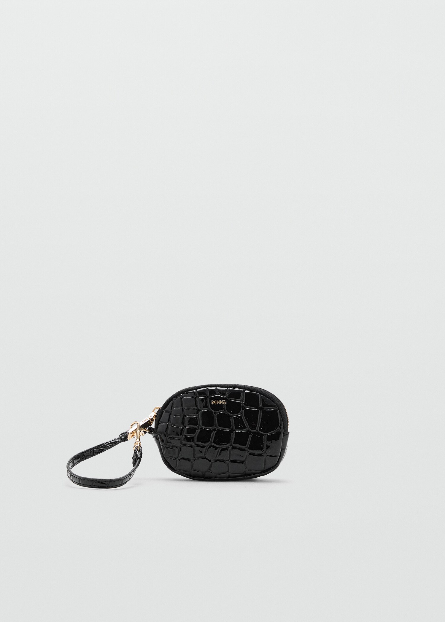 Crocodile-effect keychain purse - Article without model