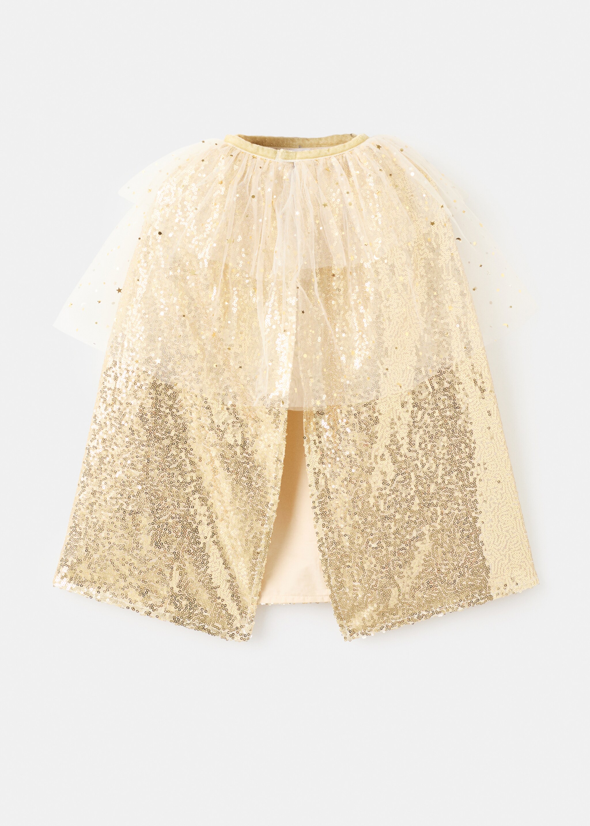 Sequin costume cape - Article without model, Gold. Ref: 17037132-00.