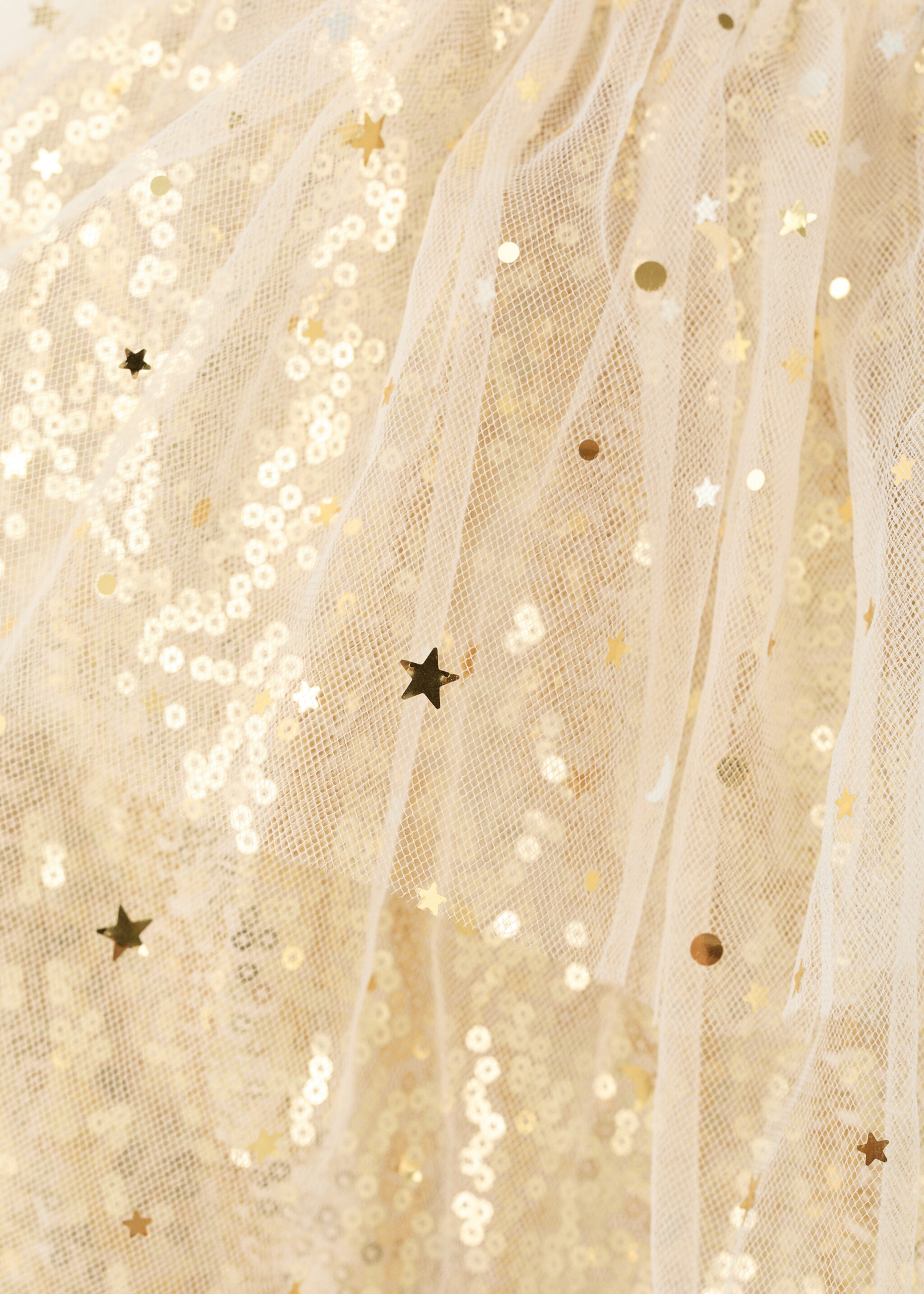 Sequin costume cape - Details of the article 2, Gold. Ref: 17037132-00.