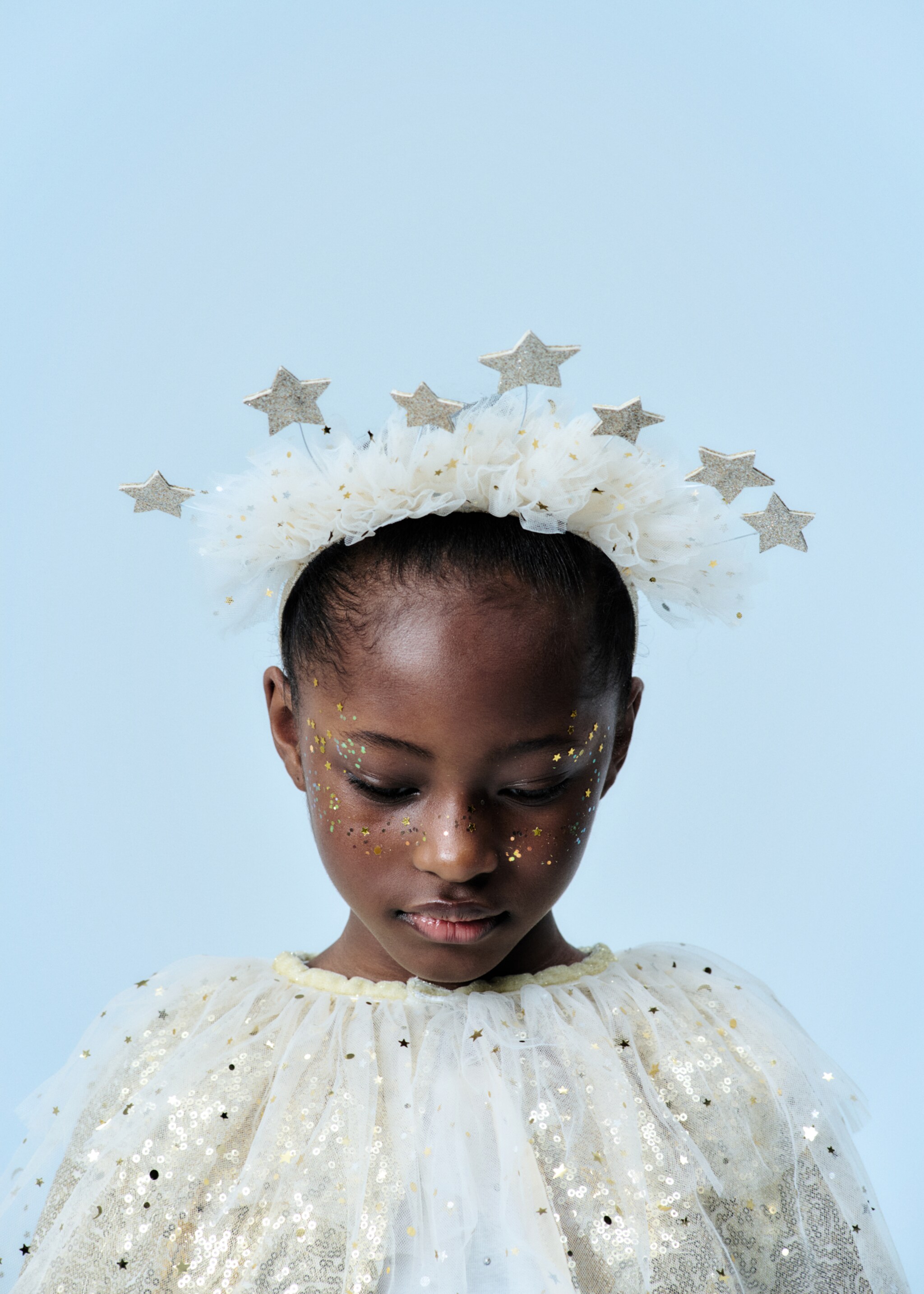 Glitter stars hairband - Details of the article 5, Gold. Ref: 17037133-00.