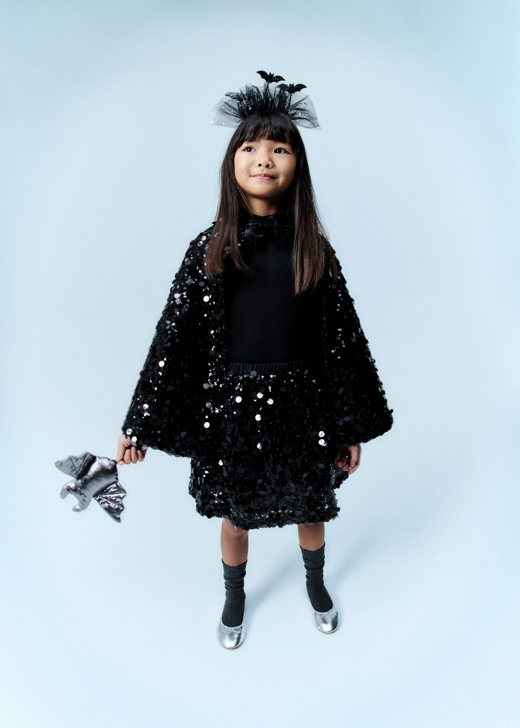 Bat and star headband - Details of the article 5, Black. Ref: 17037135-00.