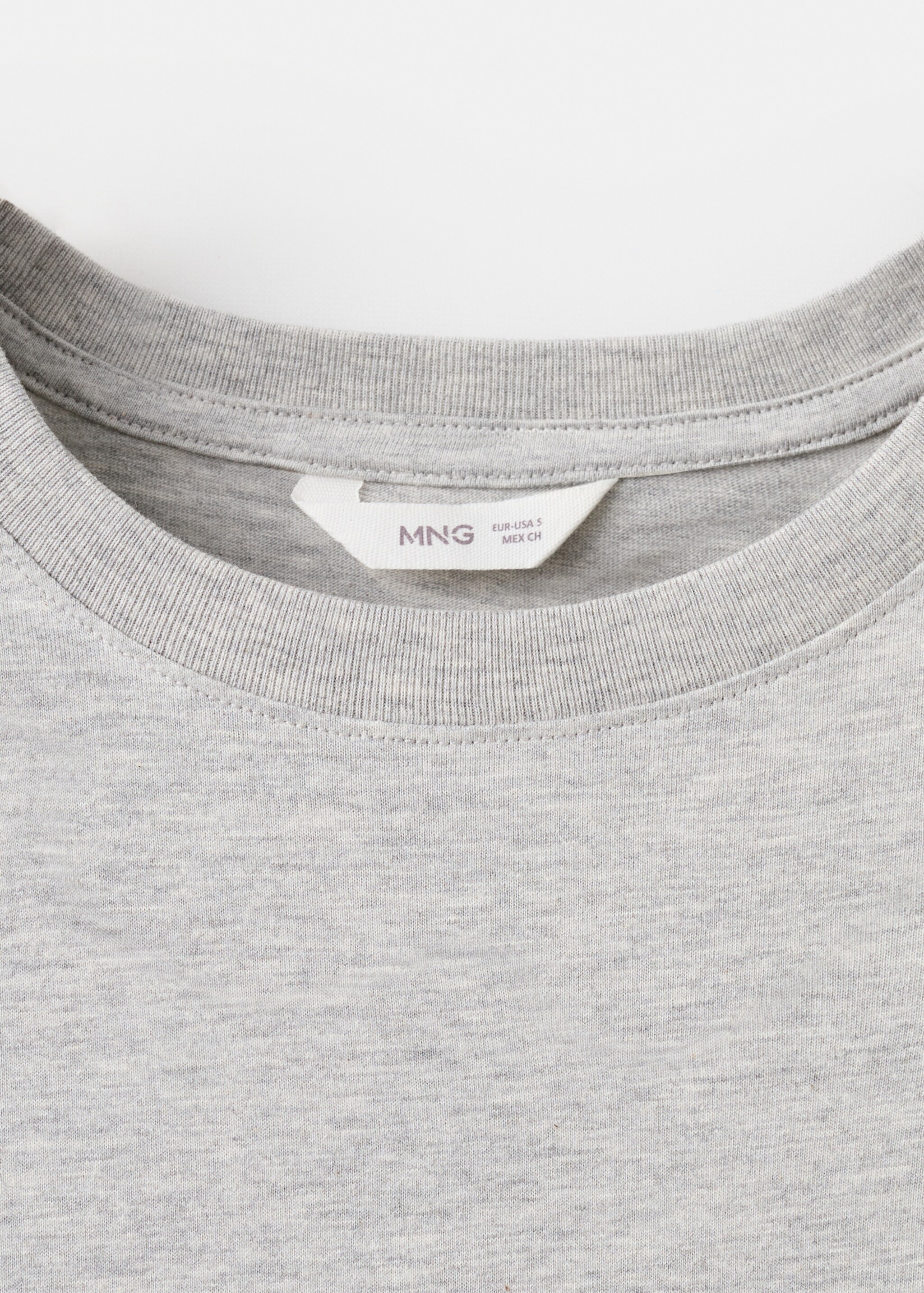 T-shirt heritage - Détail de l'article 8, Gris chiné moyen. Ref: 17037762-00.