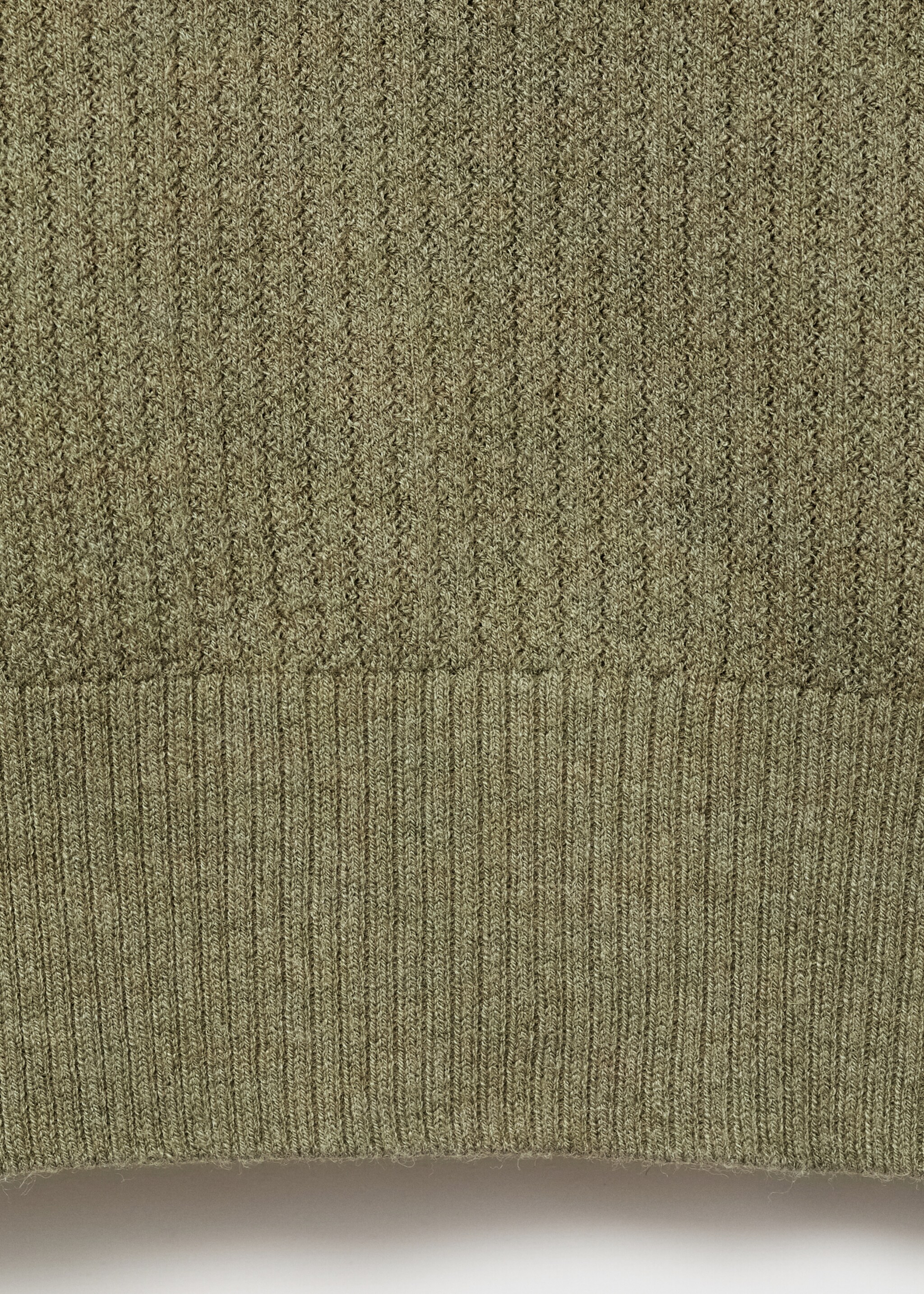Polo punto canalé - Detalle del artículo 0, Verde oscuro. Ref: 17037763-00.