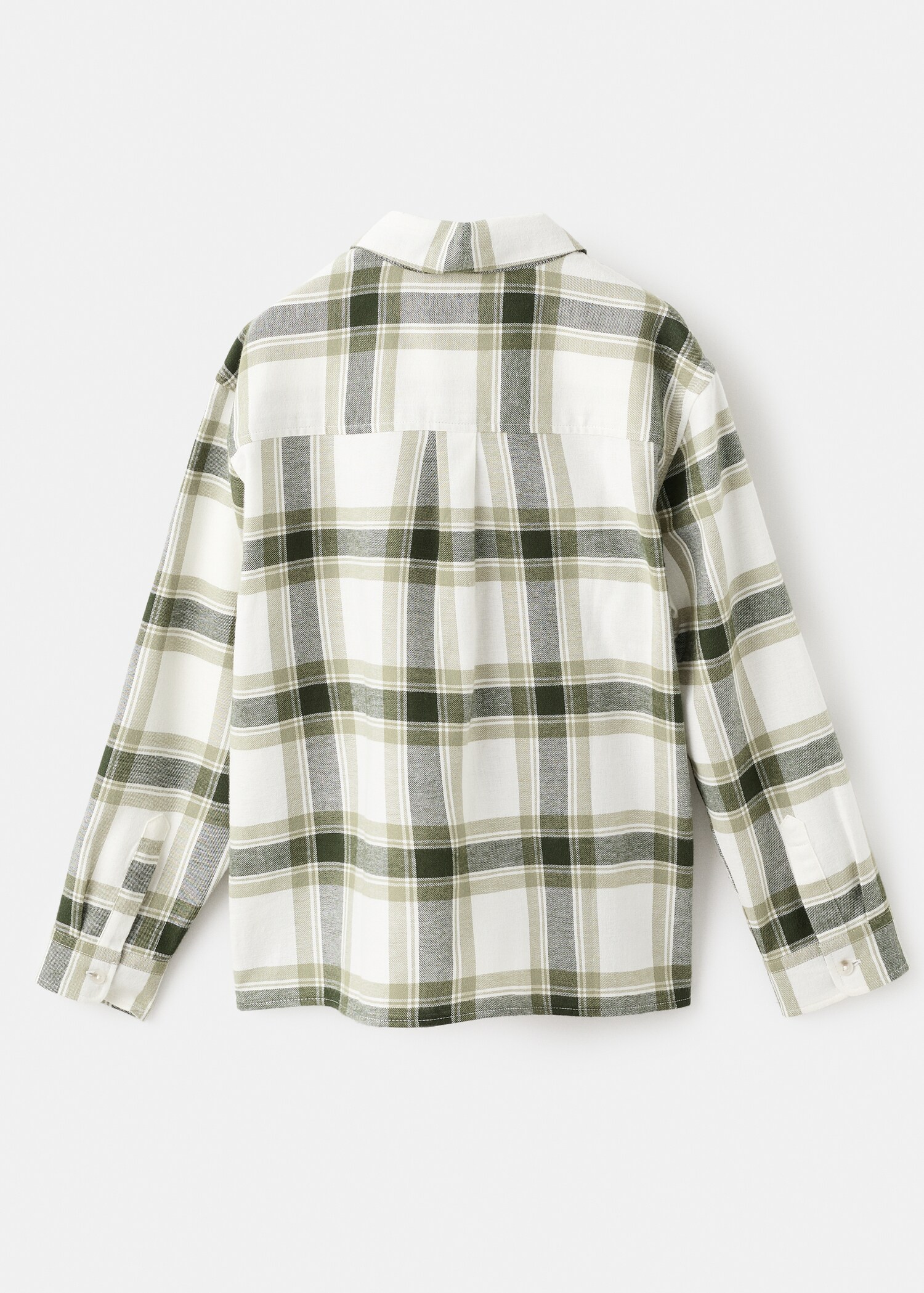 Cotton check shirt - Reverse of the article