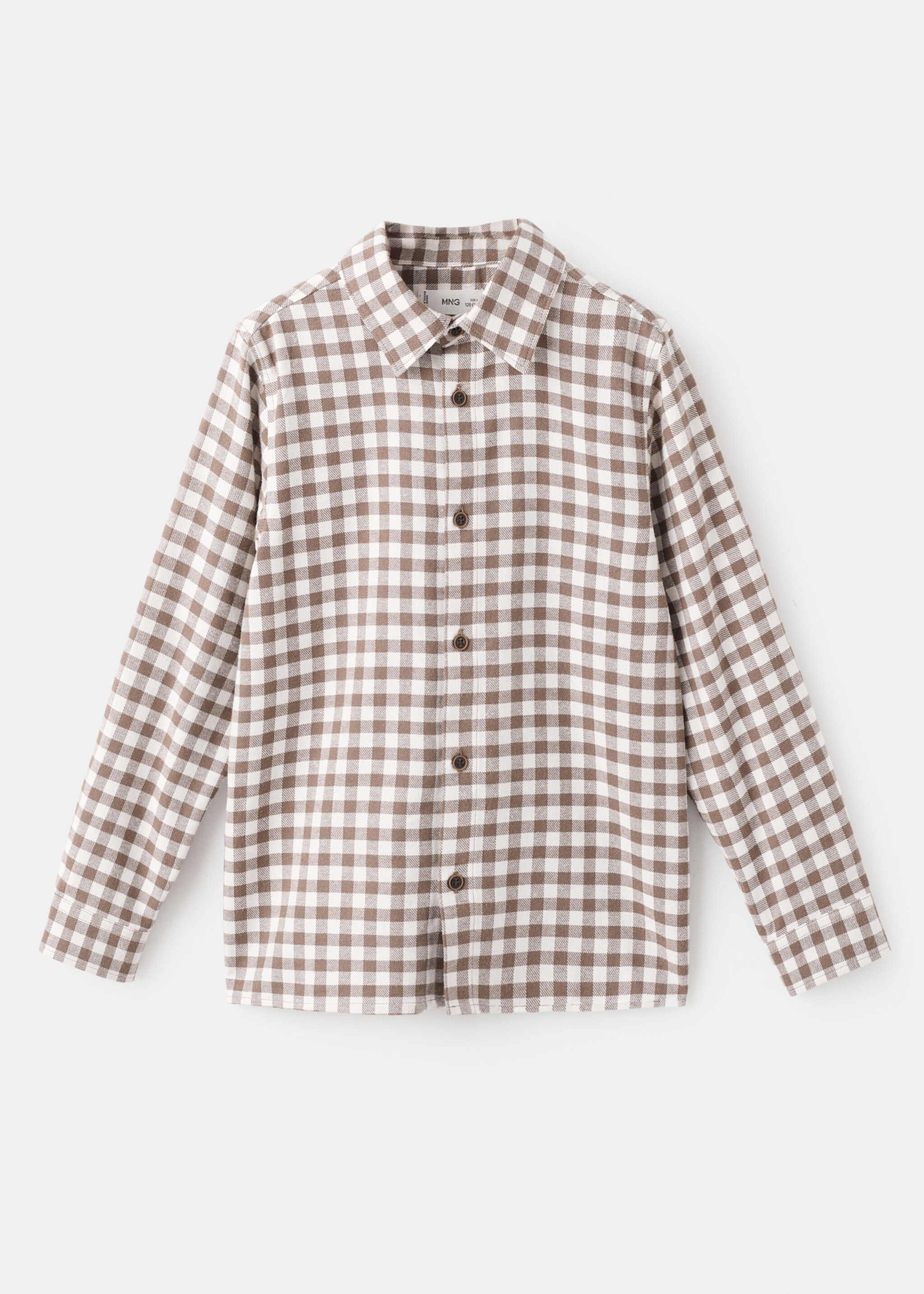 Chemise imprimé carreaux - Article sans modèle, Marron. Ref: 17037768-00.