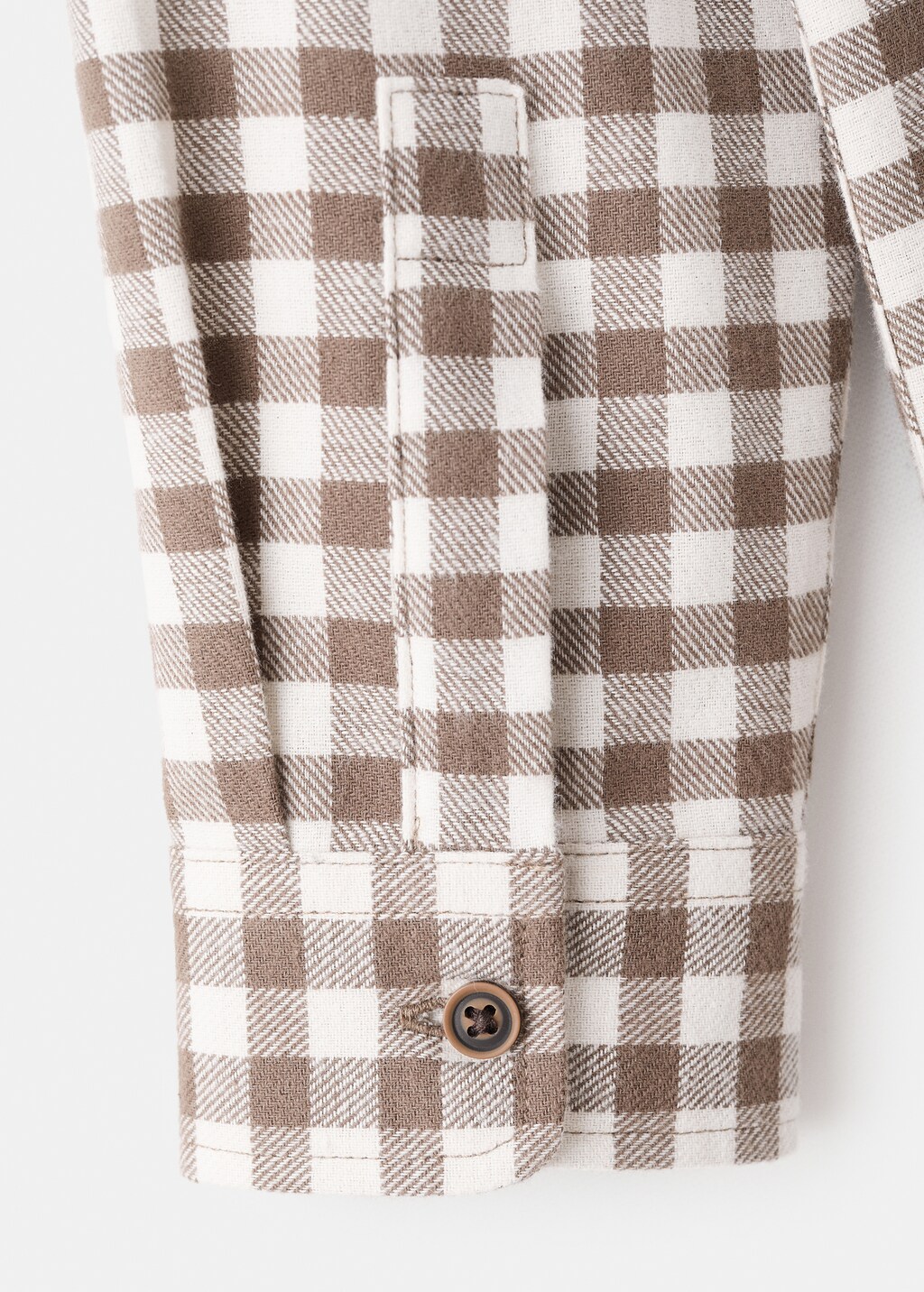 Checked print shirt