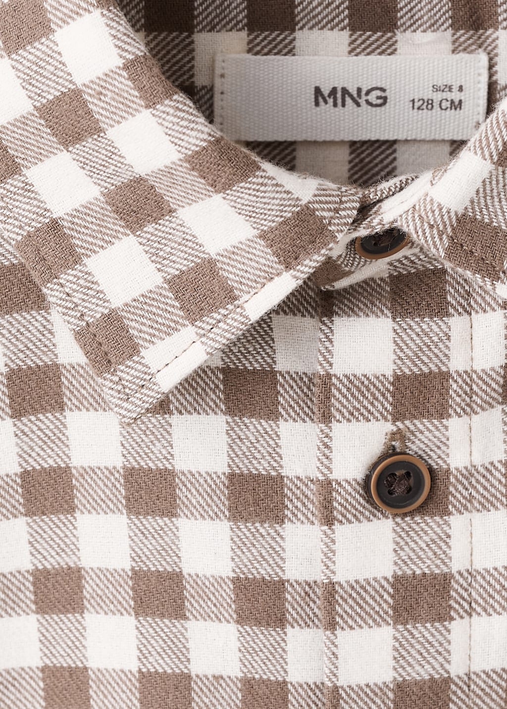 Checked print shirt