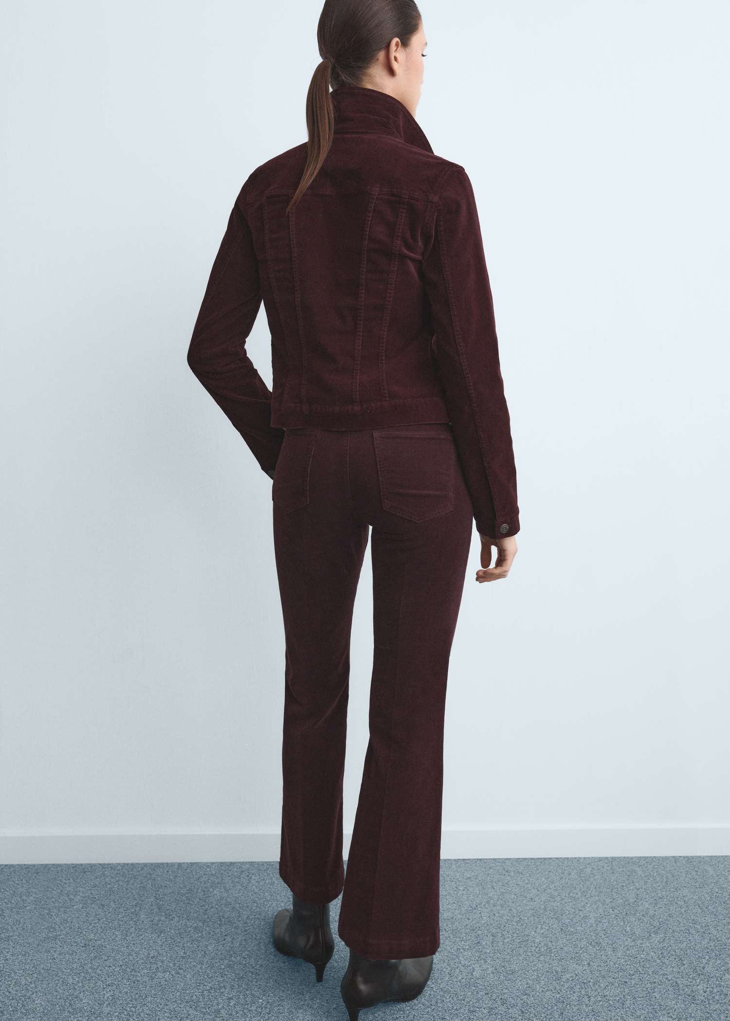 Jean flare velours côtelé Femme MANGO Canada