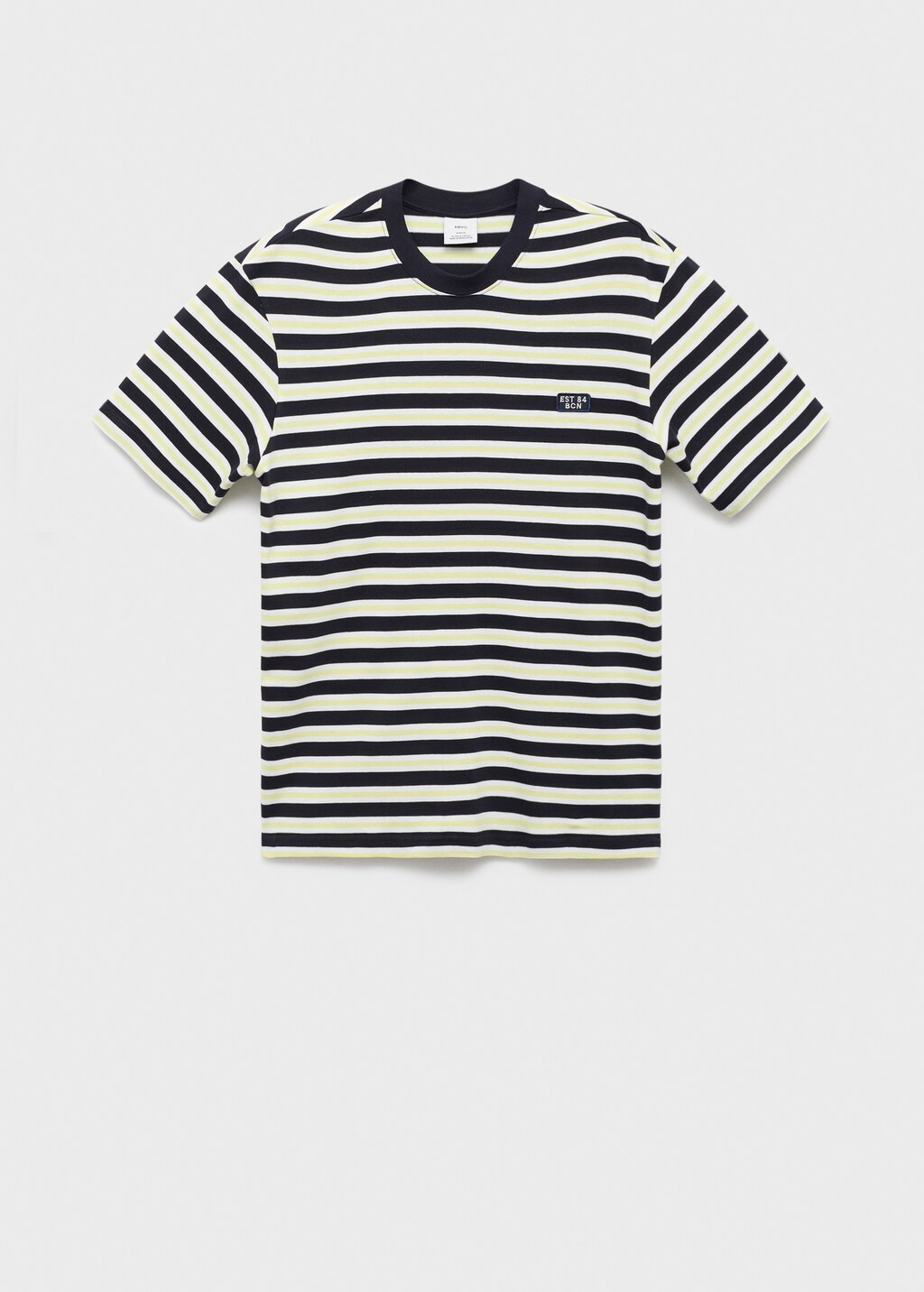 100% cotton regular-fit striped t-shirt