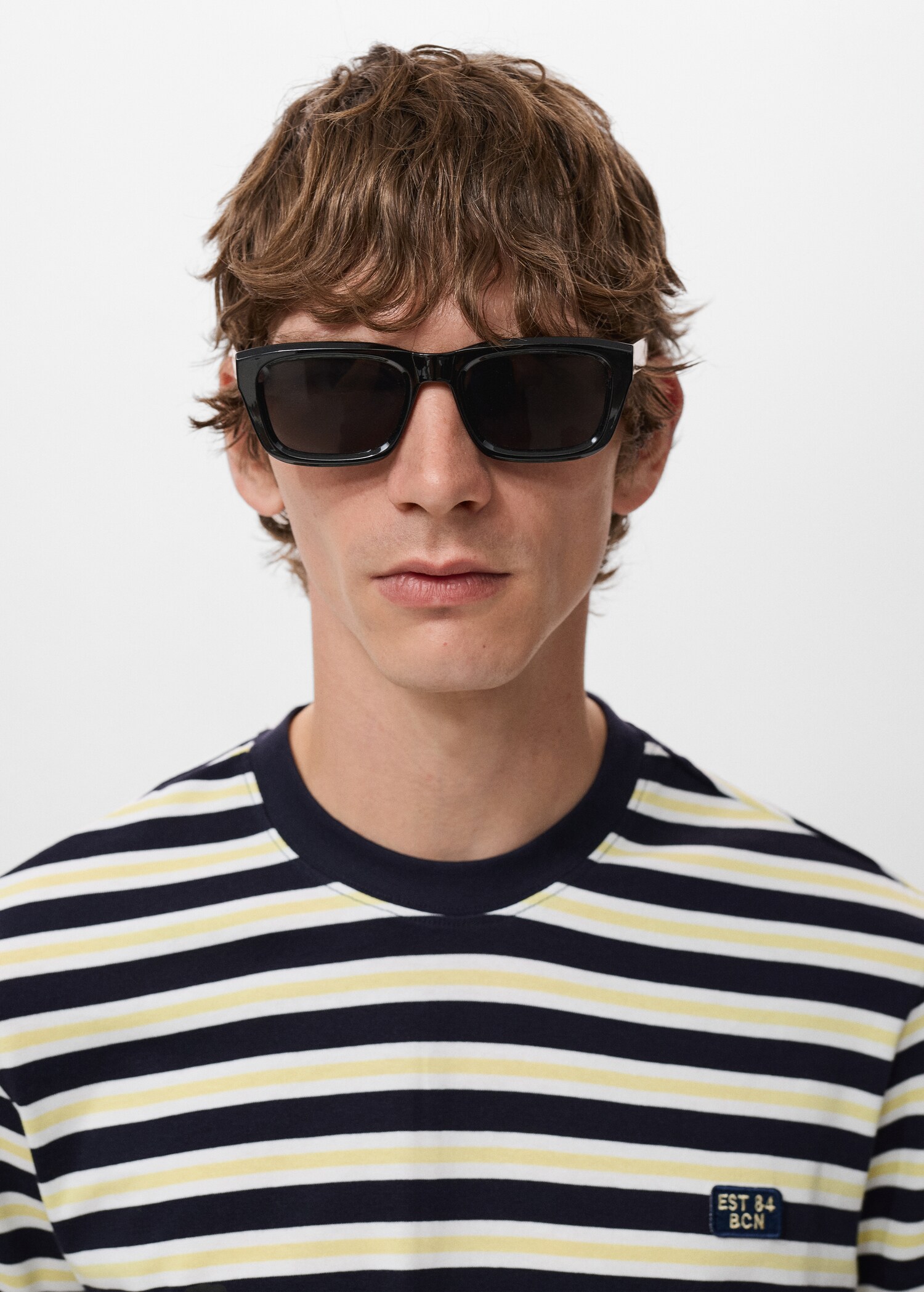 100% cotton regular-fit striped t-shirt - Details of the article 1