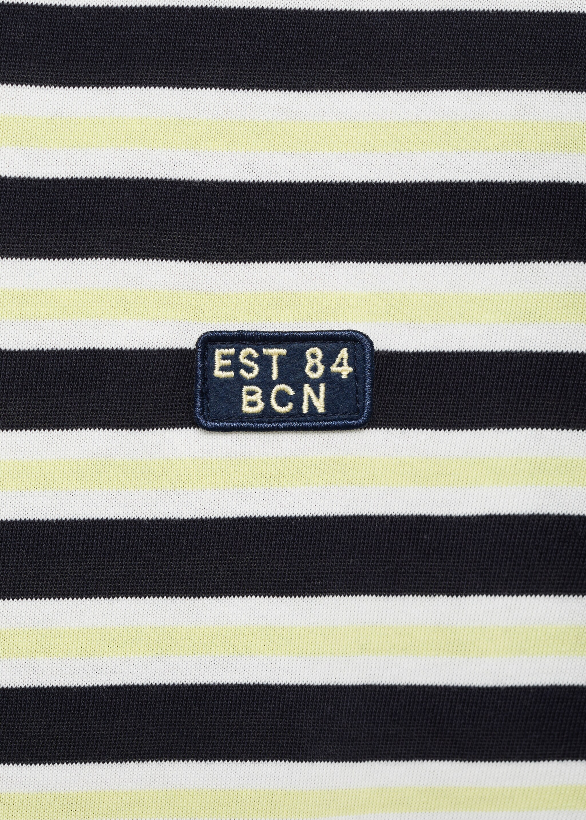 100% cotton regular-fit striped t-shirt - Details of the article 8, Navy. Ref: 17037773-00.