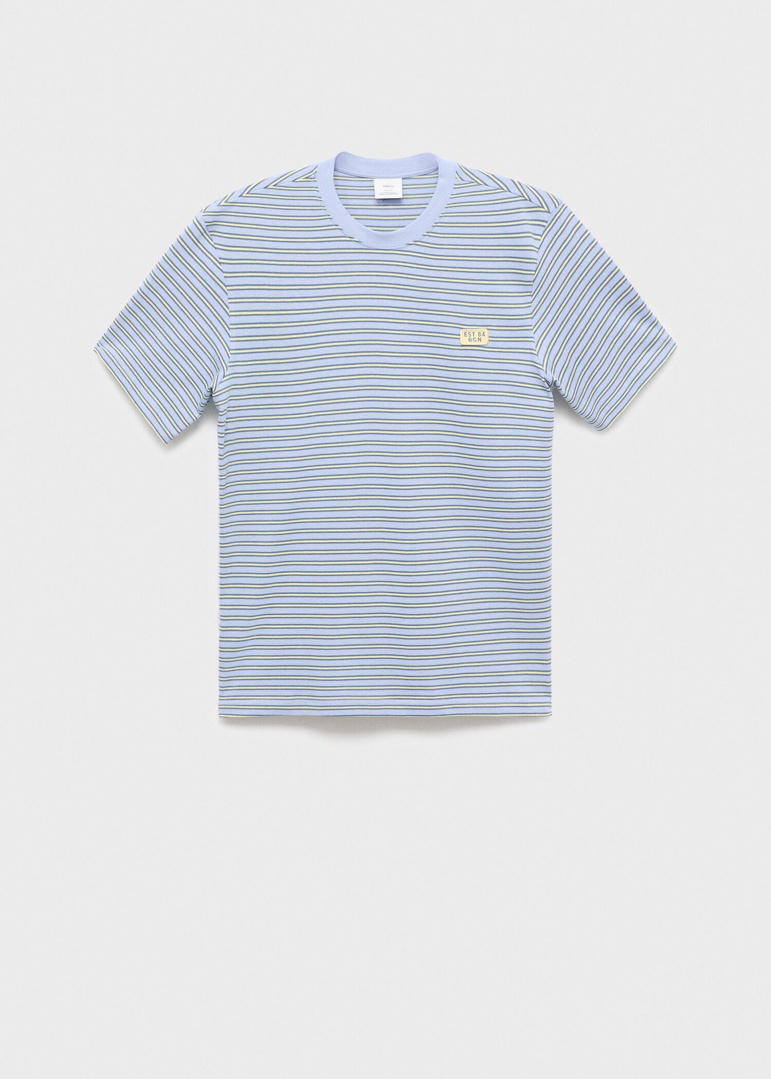 Regular-fit striped 100% cotton shirt - Article without model