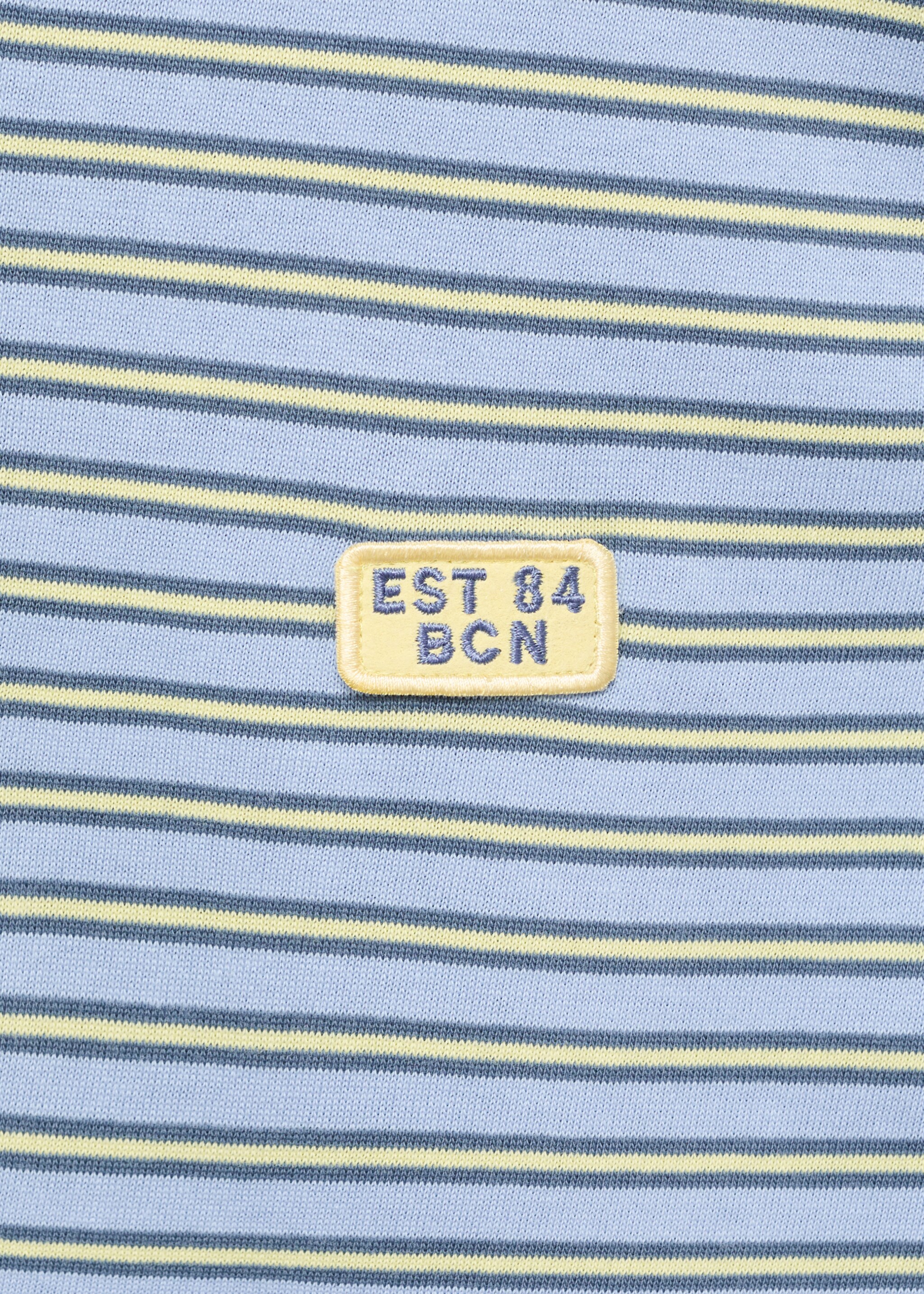 Regular-fit striped 100% cotton shirt - Details of the article 0, Aqua Green. Ref: 17037774-00.